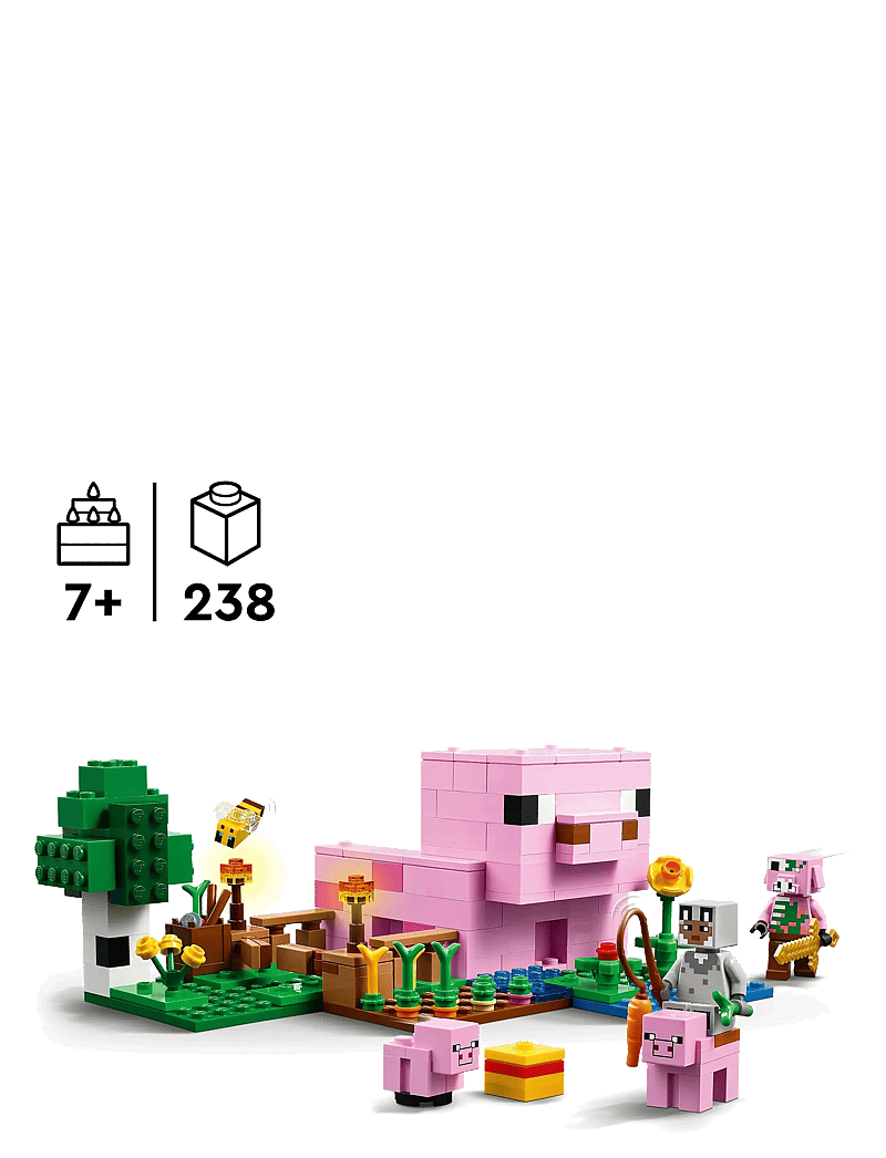 LEGO - The Baby Pig House Gamer Building Toy Animal Set for Kids 21268 - lego minecraft® - multi - 1