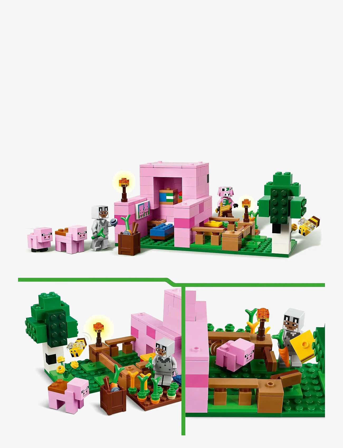 Amazon Minecraft Lego Pig House Minecraft LEGO The Baby Pig House
