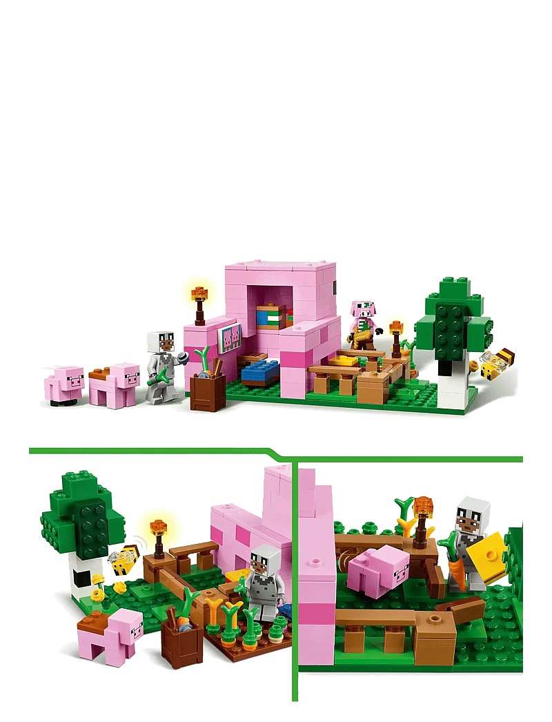 LEGO - The Baby Pig House Gamer Building Toy Animal Set for Kids 21268 - lego minecraft® - multi - 5