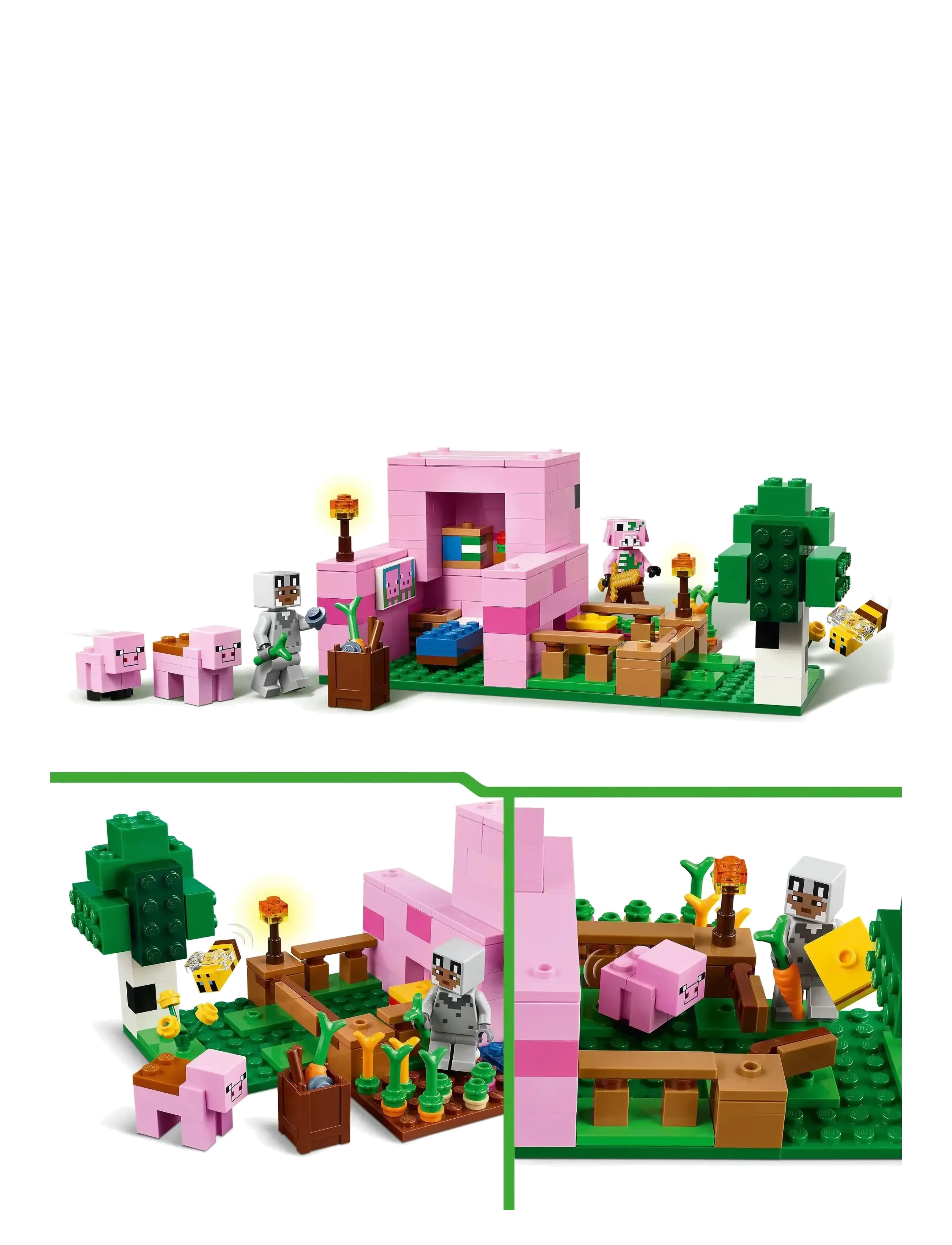 LEGO - The Baby Pig House Gamer Building Toy Animal Set for Kids 21268 - lego minecraft® - multi - 5