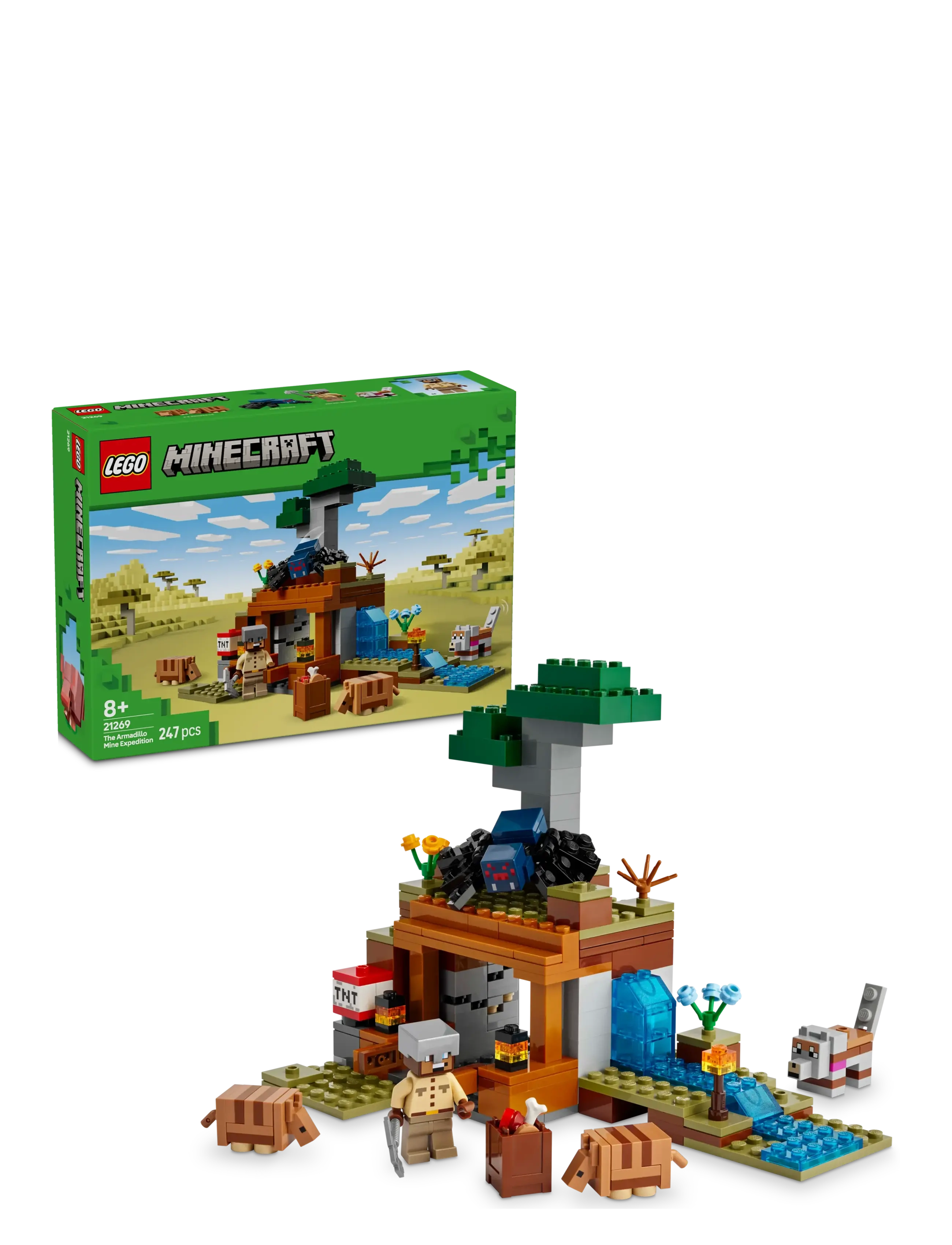 LEGO Bæltedyrs-Mineekspeditionen 21269, Børn, Lego Minecraft, Multi/mønstret, Str: ONE SIZE