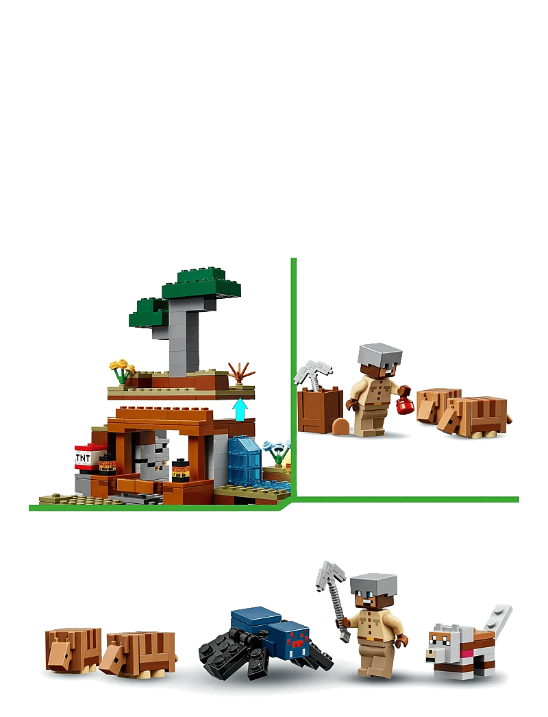 LEGO - The Armadillo Mine Expedition Video Game Figure 21269 - lego minecraft® - multi - 5