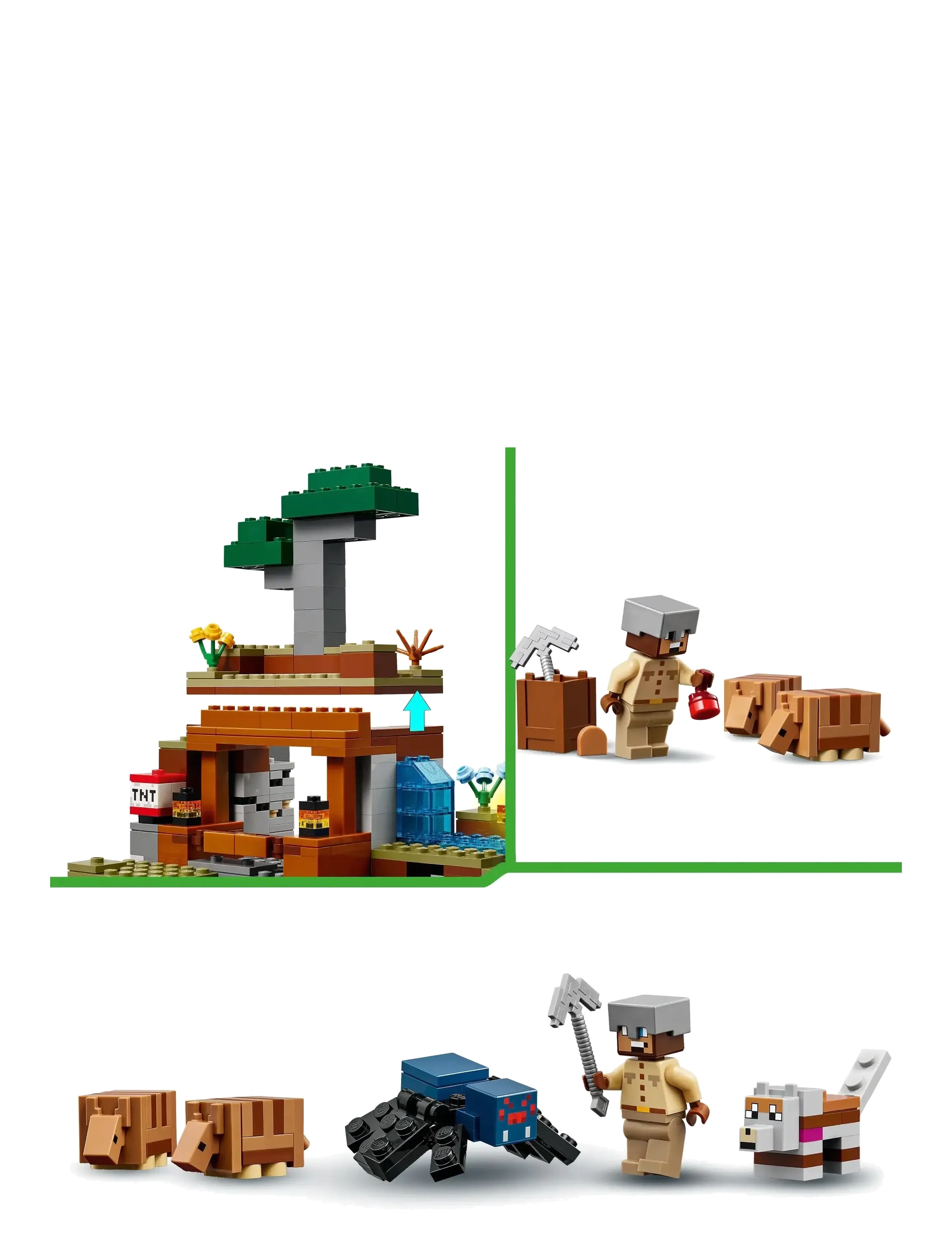 LEGO - Bæltedyrs-mineekspeditionen 21269 - lego® minecraft® - multi - 5