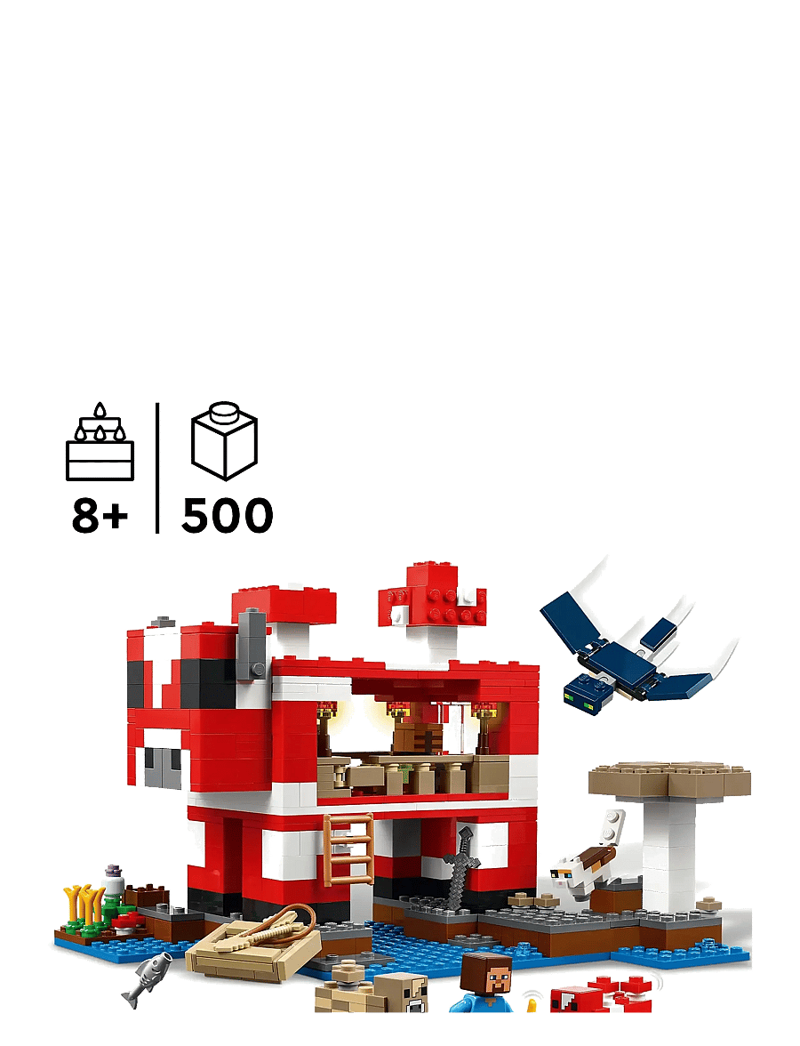 LEGO - The Mooshroom House Island Gamer Kit Toy for Kids 21270 - lego minecraft® - multi - 1