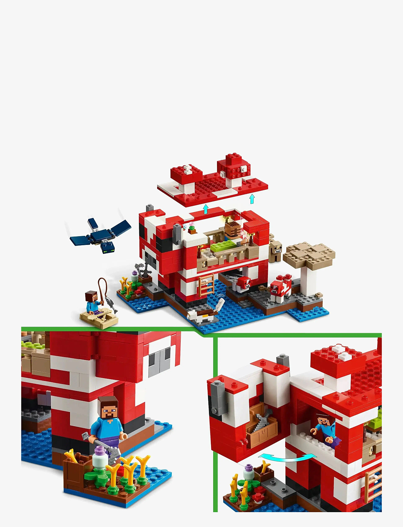 LEGO - The Mooshroom House Island Gamer Kit Toy for Kids 21270 - multi - 5
