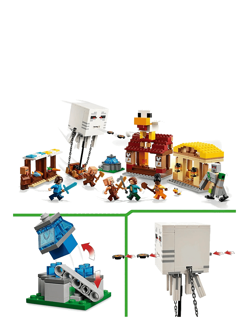 LEGO - The Ghast Balloon Village Attack, Gamer Gift Toy for Kids 21273 - lego® minecraft® - multi - 5