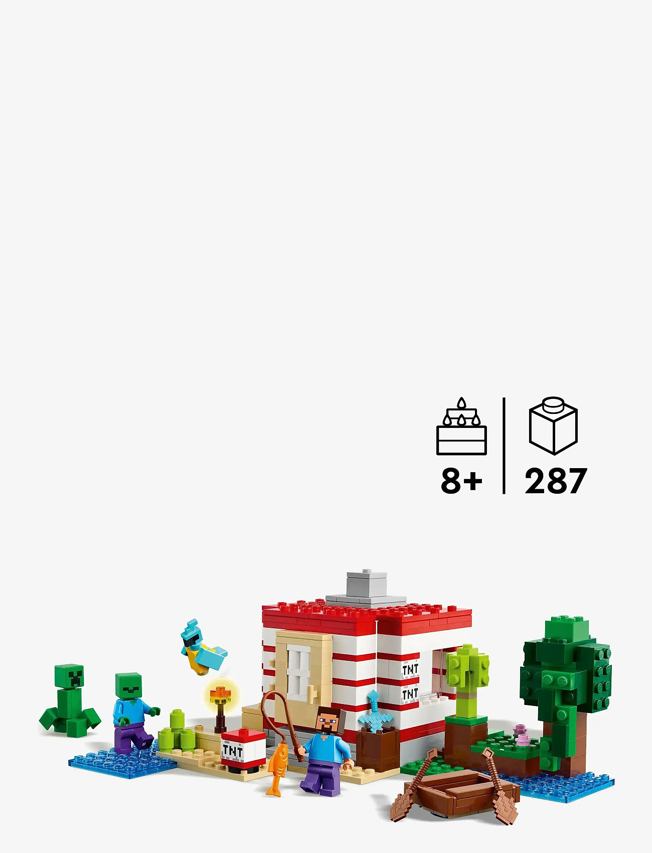 LEGO - The TNT Jungle House, Video Game Collectible Toy 21275 - lego minecraft® - multi - 1