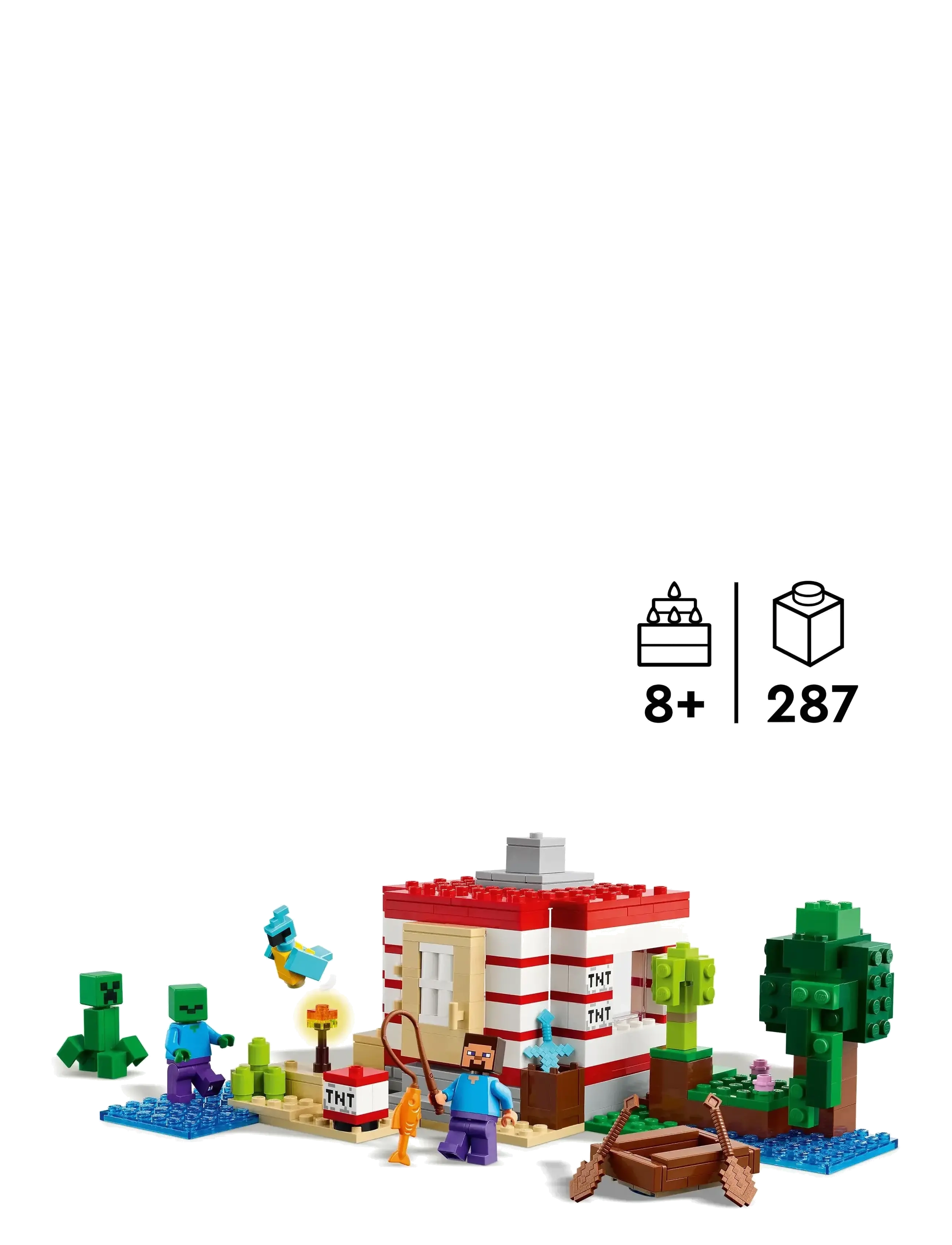 LEGO - The TNT Jungle House, Video Game Collectible Toy 21275 - lego minecraft® - multi - 1