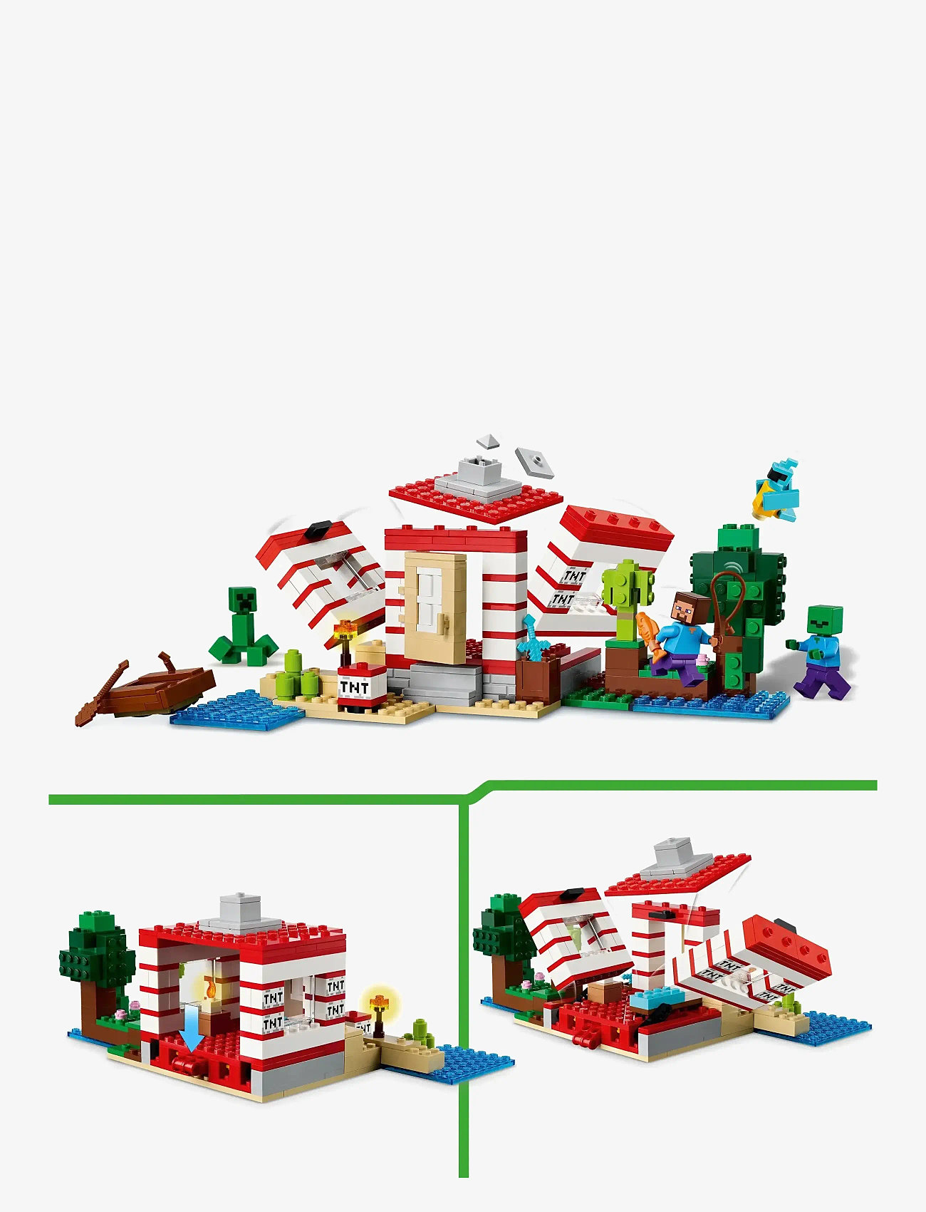 LEGO - The TNT Jungle House, Video Game Collectible Toy 21275 - lego minecraft® - multi - 5