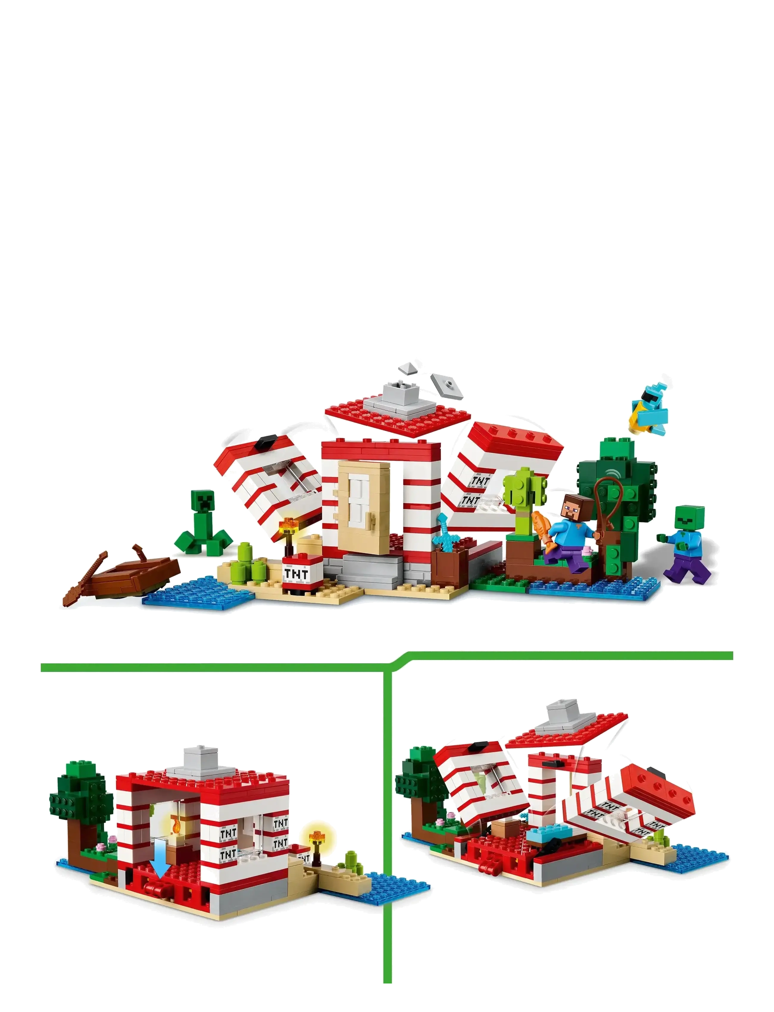 LEGO - The TNT Jungle House, Video Game Collectible Toy 21275 - lego minecraft® - multi - 5