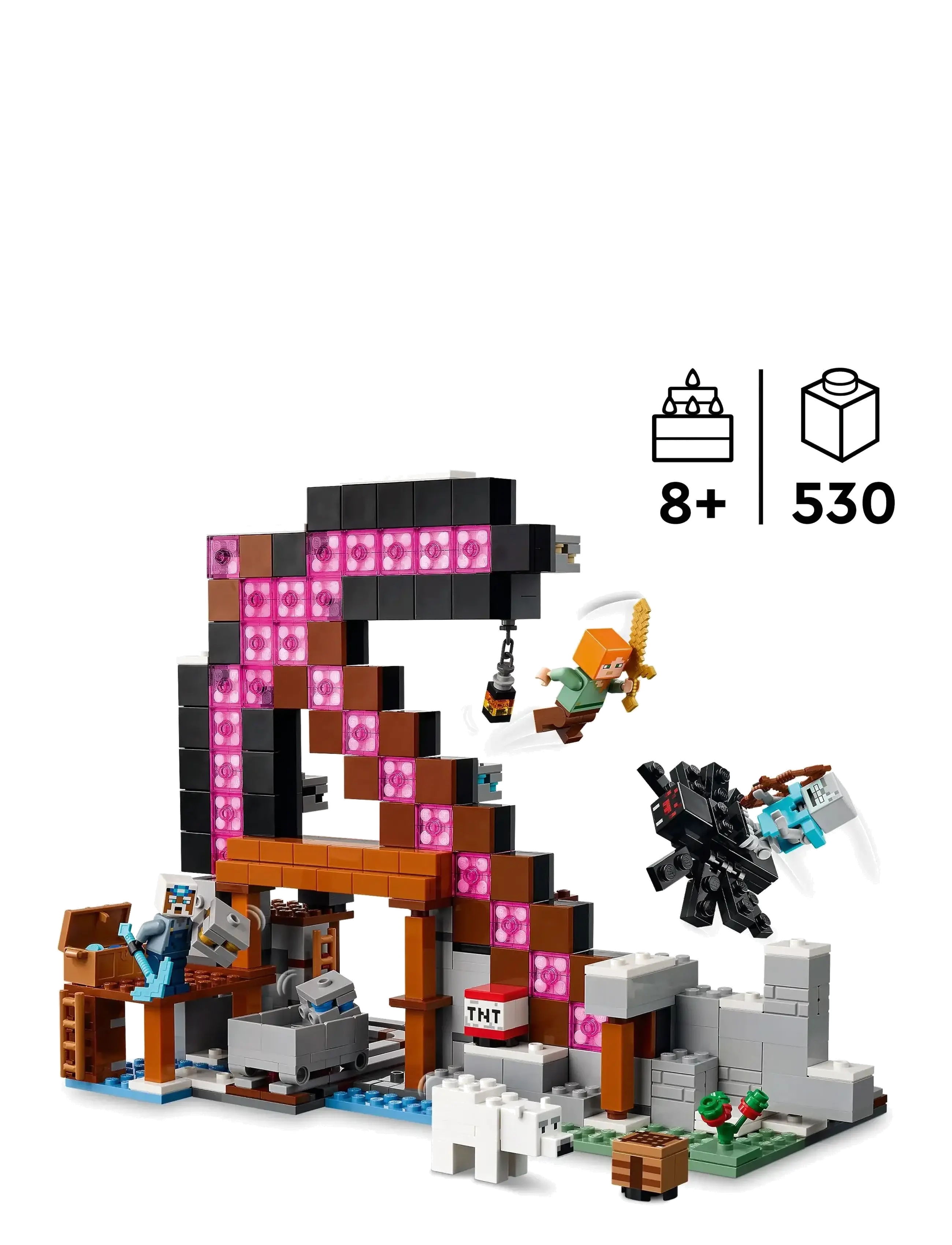 LEGO - The Pickaxe Mine Gamer-Room Decor and Axe Toy 21277 - lego® minecraft® - multi - 1
