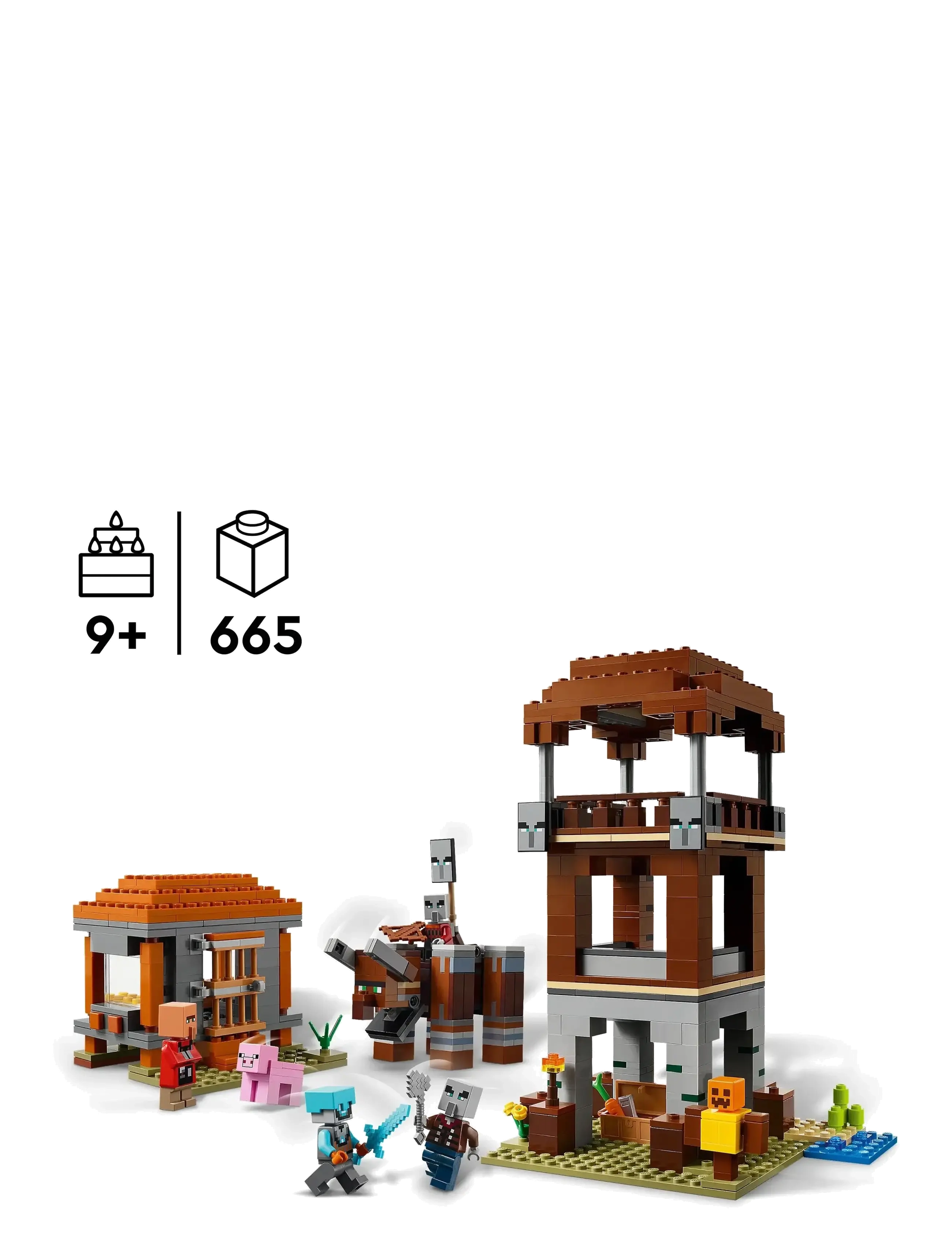LEGO - The Pillager Outpost and Ravager Gamer Building Toy Gift 21278 - lego minecraft® - multi - 1