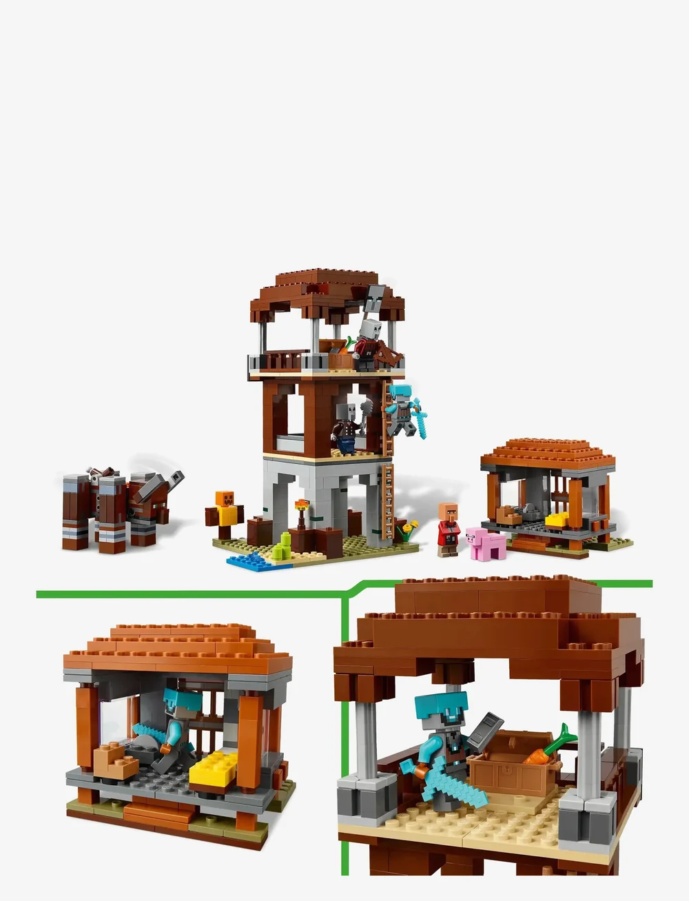 LEGO - The Pillager Outpost and Ravager Gamer Building Toy Gift 21278 - lego minecraft® - multi - 2