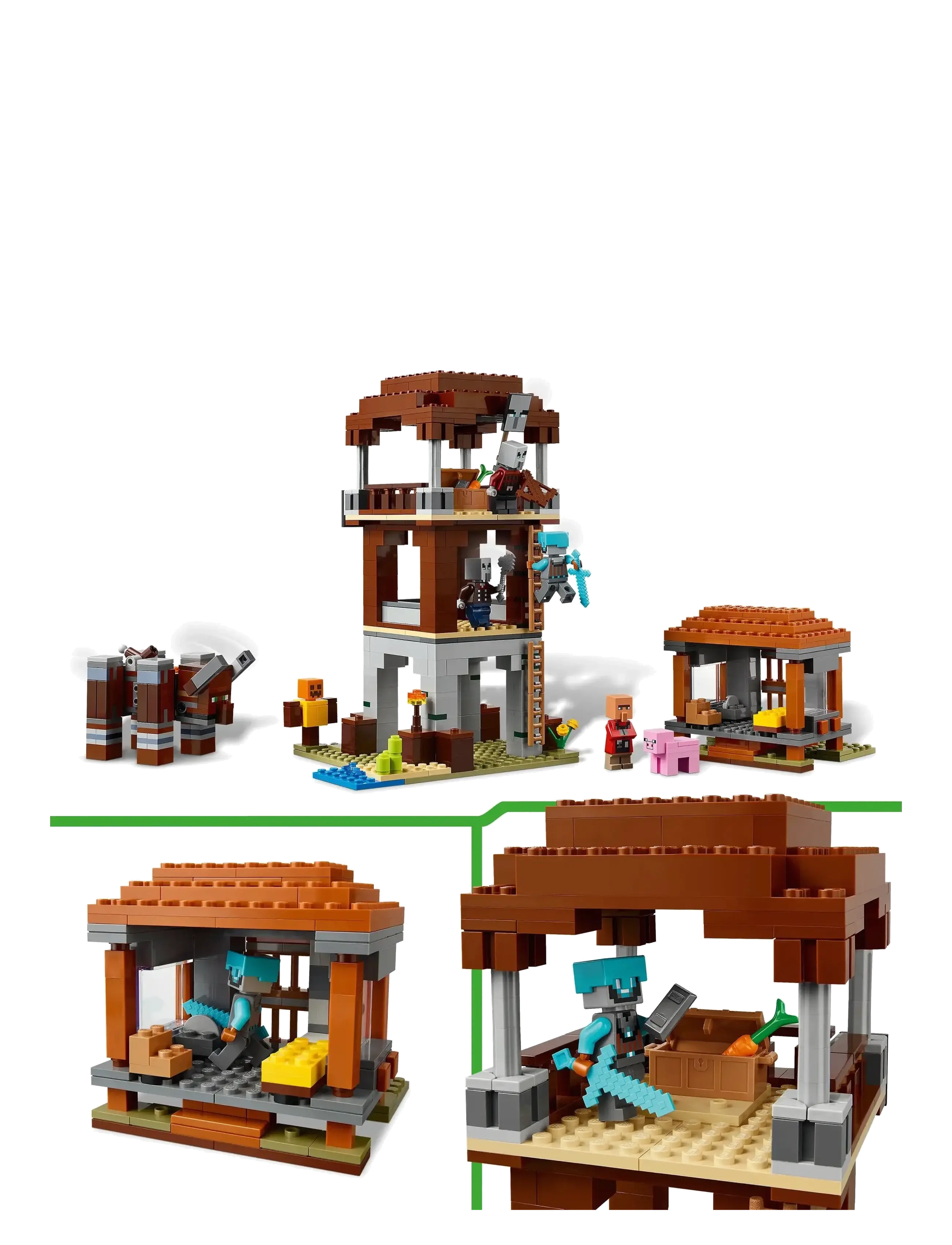 LEGO - The Pillager Outpost and Ravager Gamer Building Toy Gift 21278 - lego minecraft® - multi - 2
