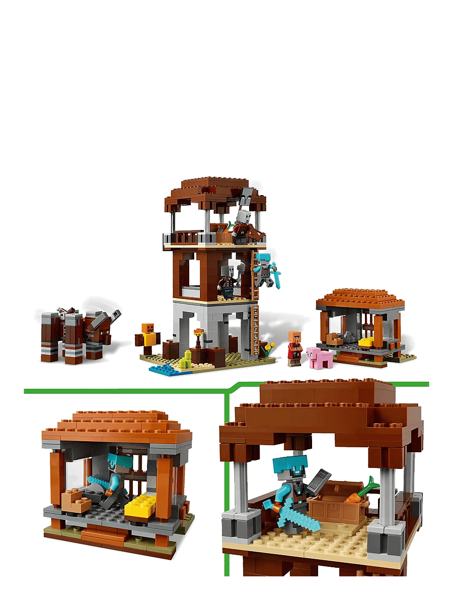 LEGO - The Pillager Outpost and Ravager Gamer Building Toy Gift 21278 - lego minecraft® - multi - 2