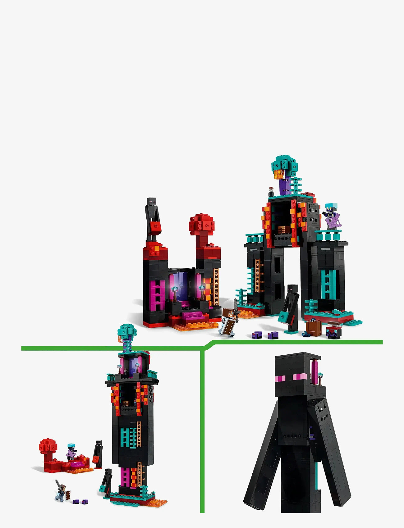 LEGO - The Enderman Tower Toy for Kids, Gamer Gift 21279 - lego minecraft® - multi - 2