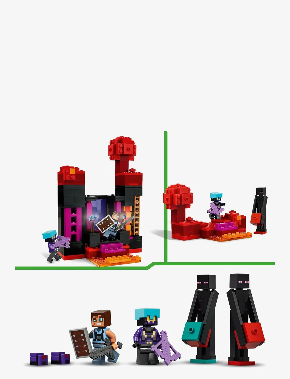 LEGO - The Enderman Tower Toy for Kids, Gamer Gift 21279 - lego minecraft® - multi - 3