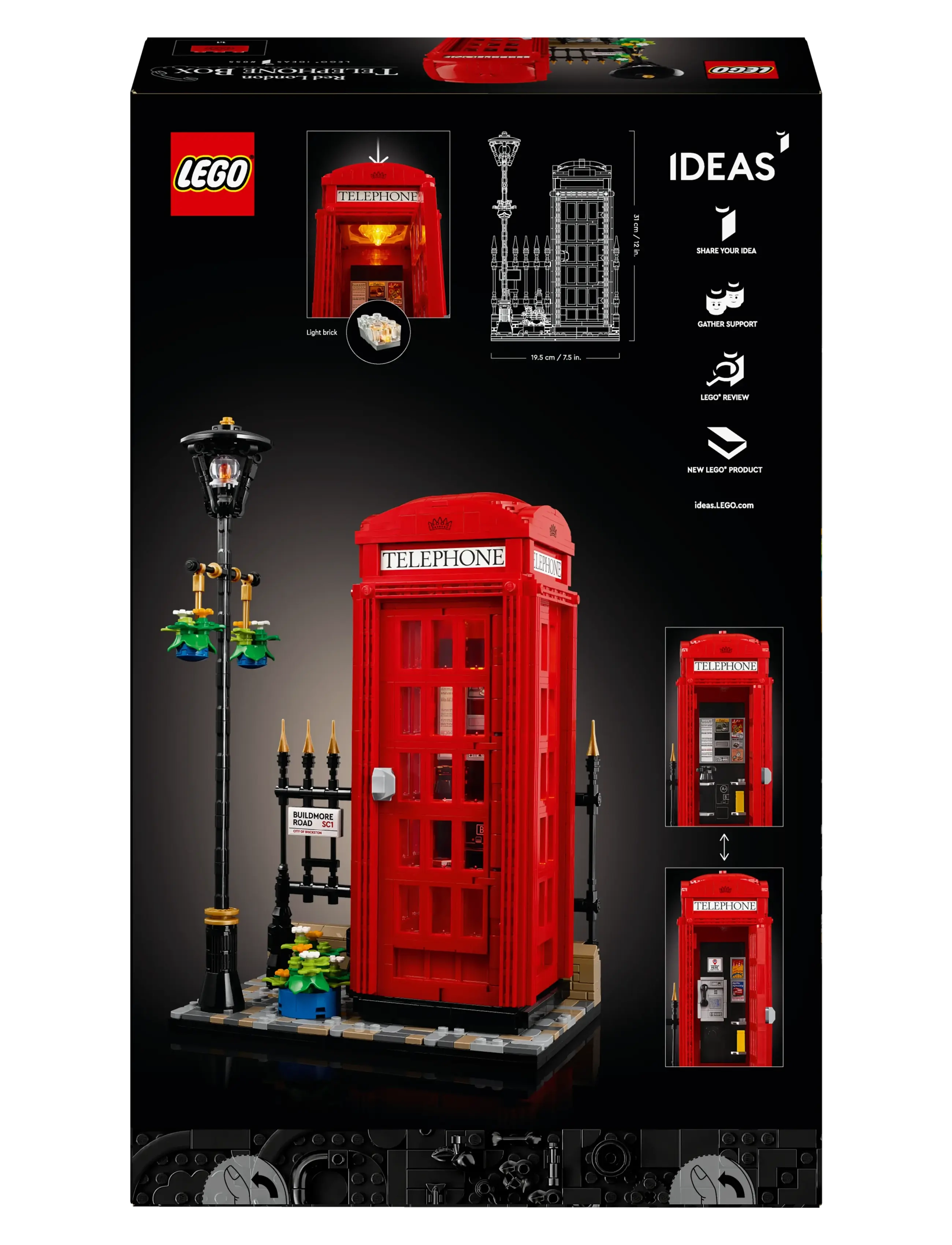 LEGO - Rød London-telefonboks 21347 - multi - 4