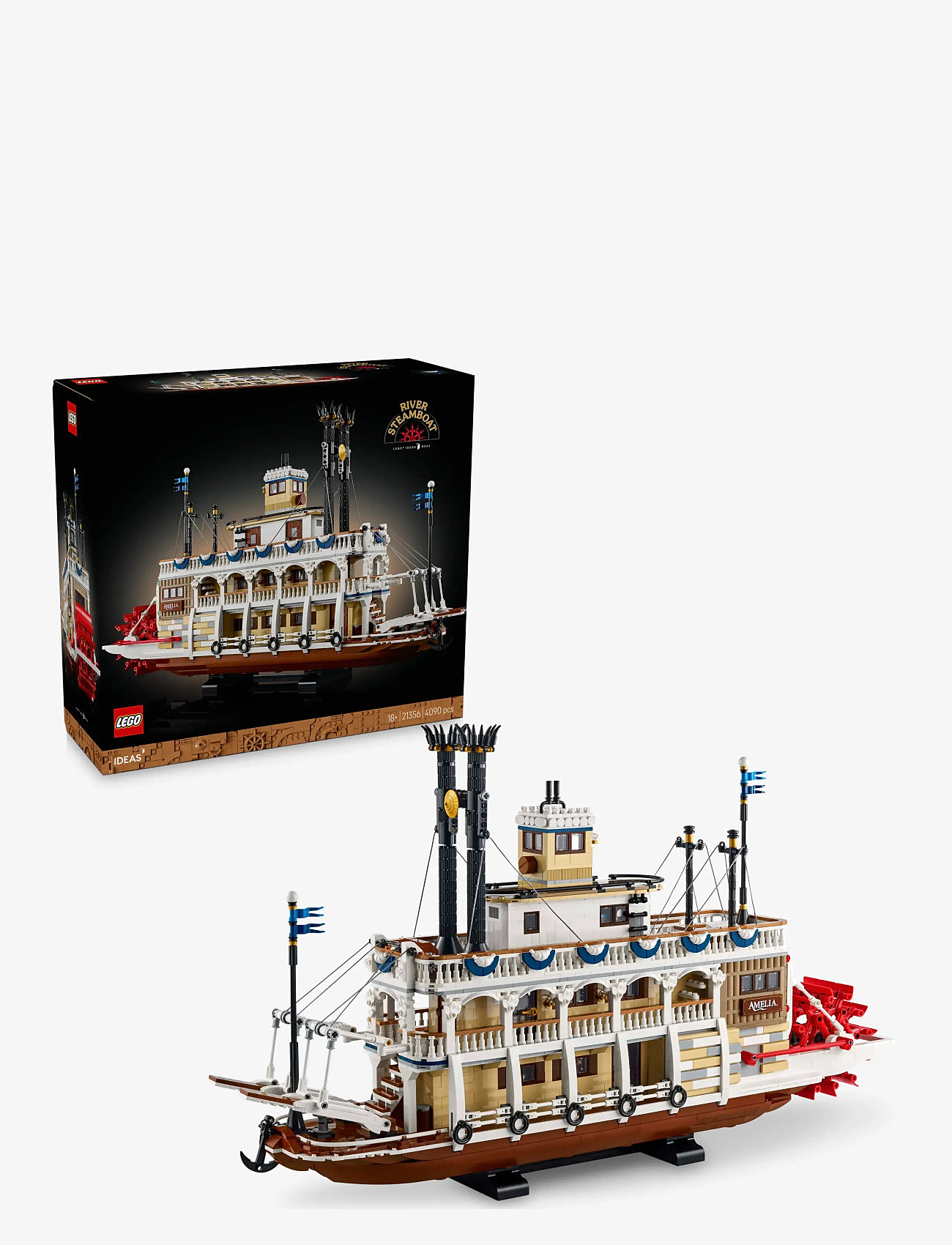 LEGO - Ideas River Steamboat, Nautical Decor for the Home 21356 - lego adults welcome - multi - 0