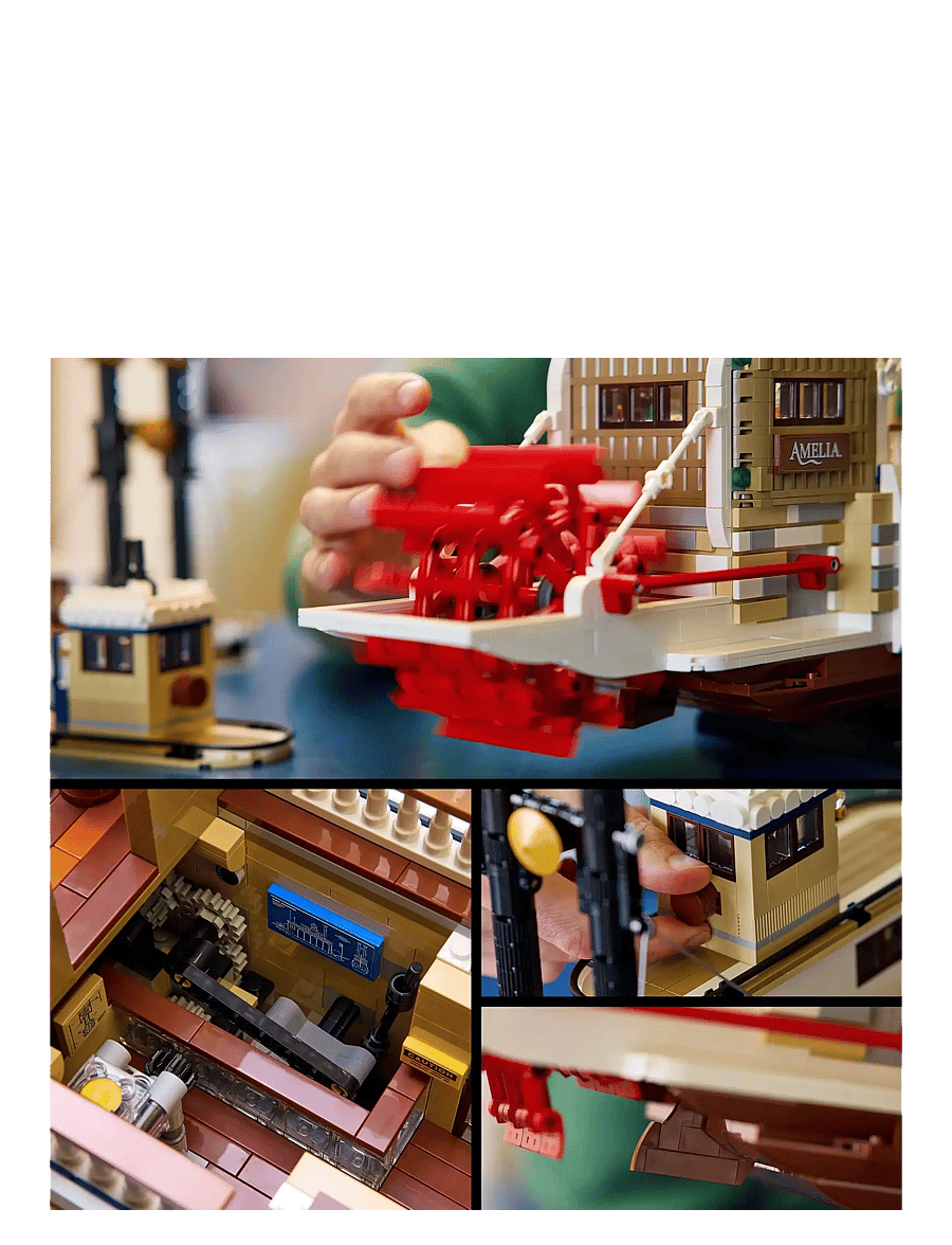 LEGO - Ideas River Steamboat, Nautical Decor for the Home 21356 - geburtstagsgeschenke - multi - 4