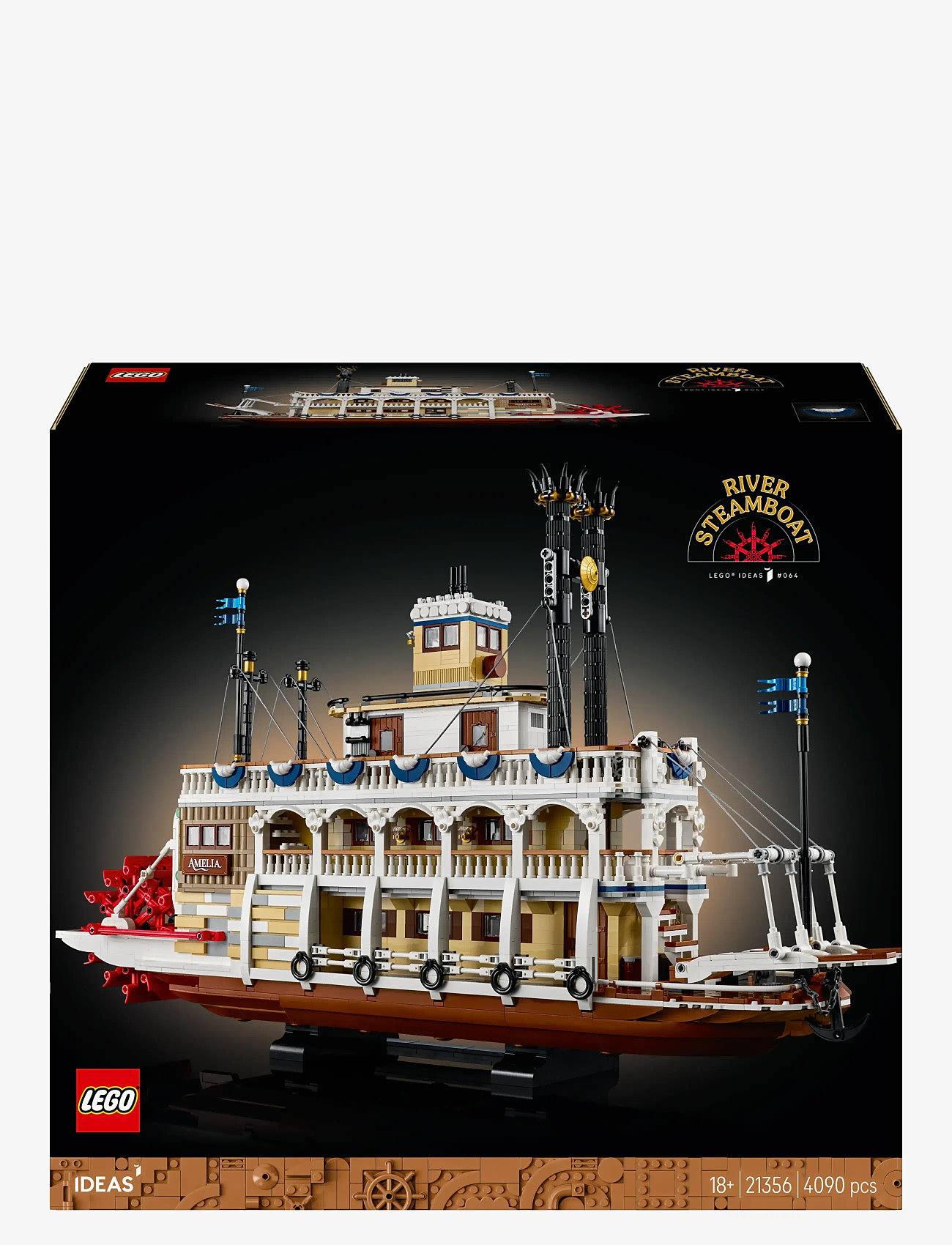 LEGO - Ideas River Steamboat, Nautical Decor for the Home 21356 - lego adults welcome - multi - 5