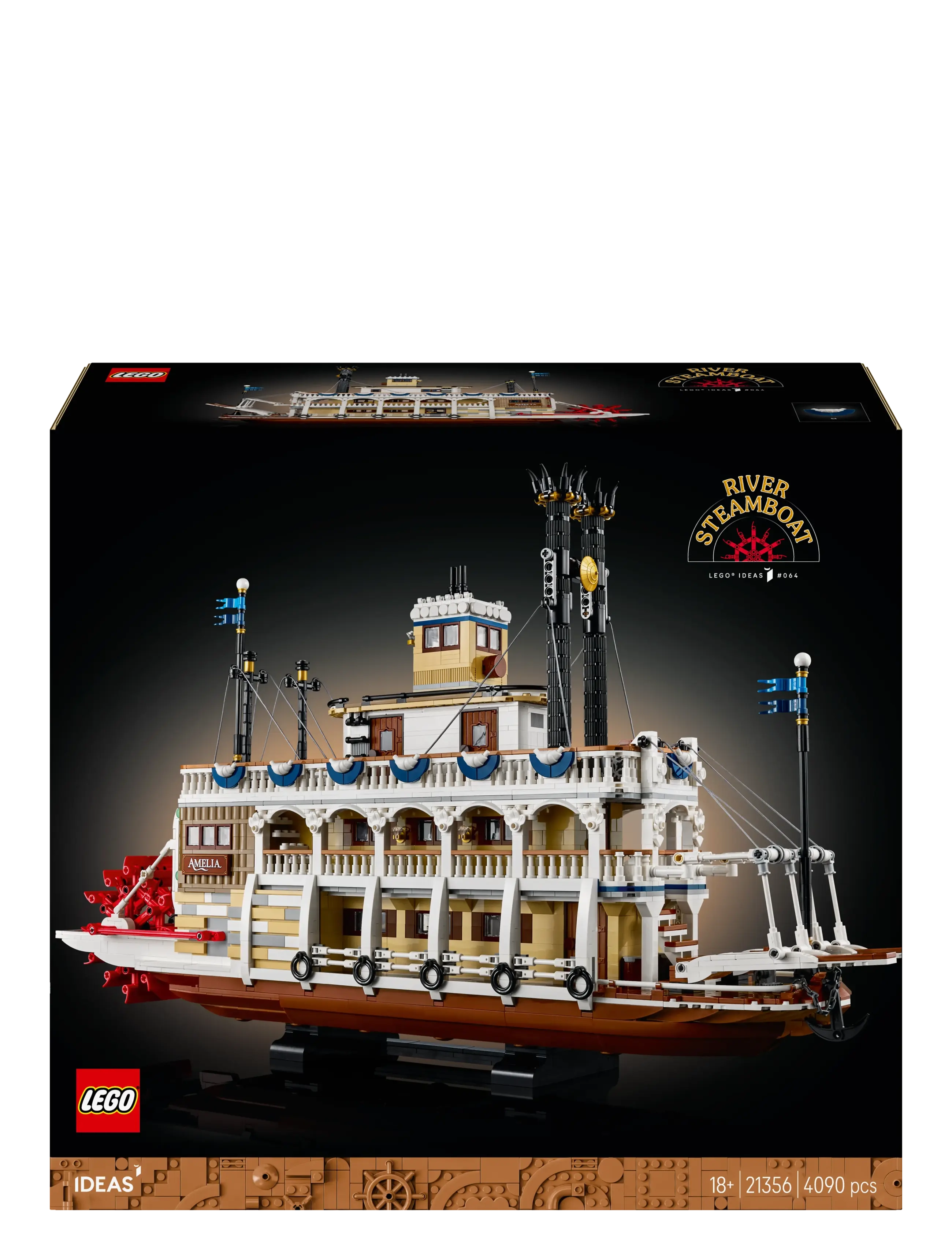 LEGO - Ideas River Steamboat, Nautical Decor for the Home 21356 - geburtstagsgeschenke - multi - 5