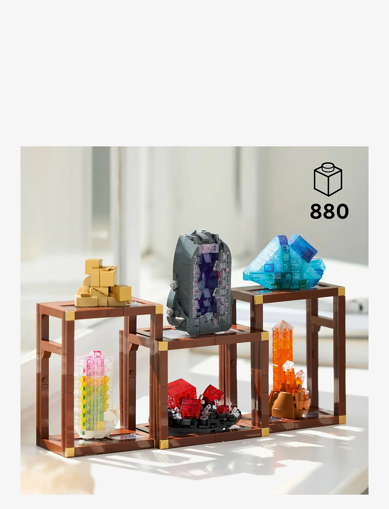 LEGO - Ideas Mineral Collection, Crystal Display Shelves 21362 - fødselsdagsgaver - multi - 1
