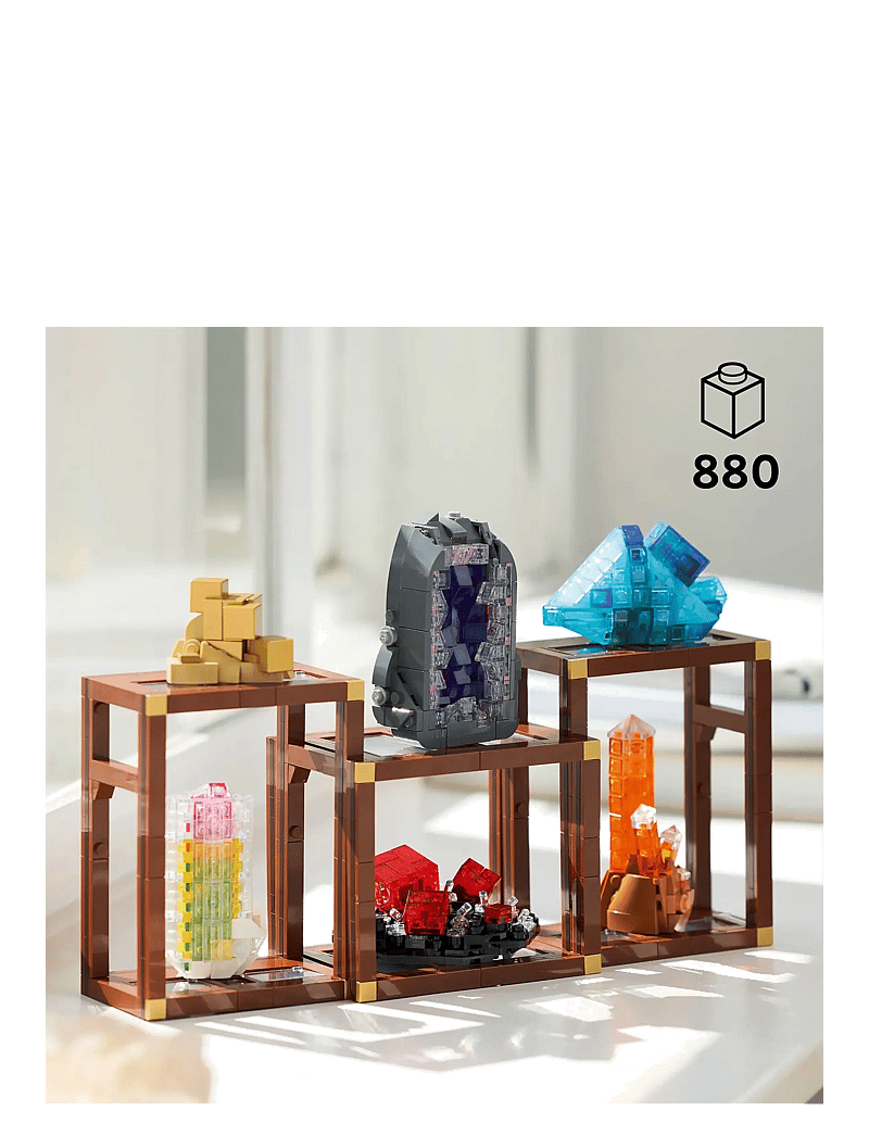 LEGO - Ideas Mineral Collection, Crystal Display Shelves, Living Room Decor 21362 - lego adults welcome - multi - 1