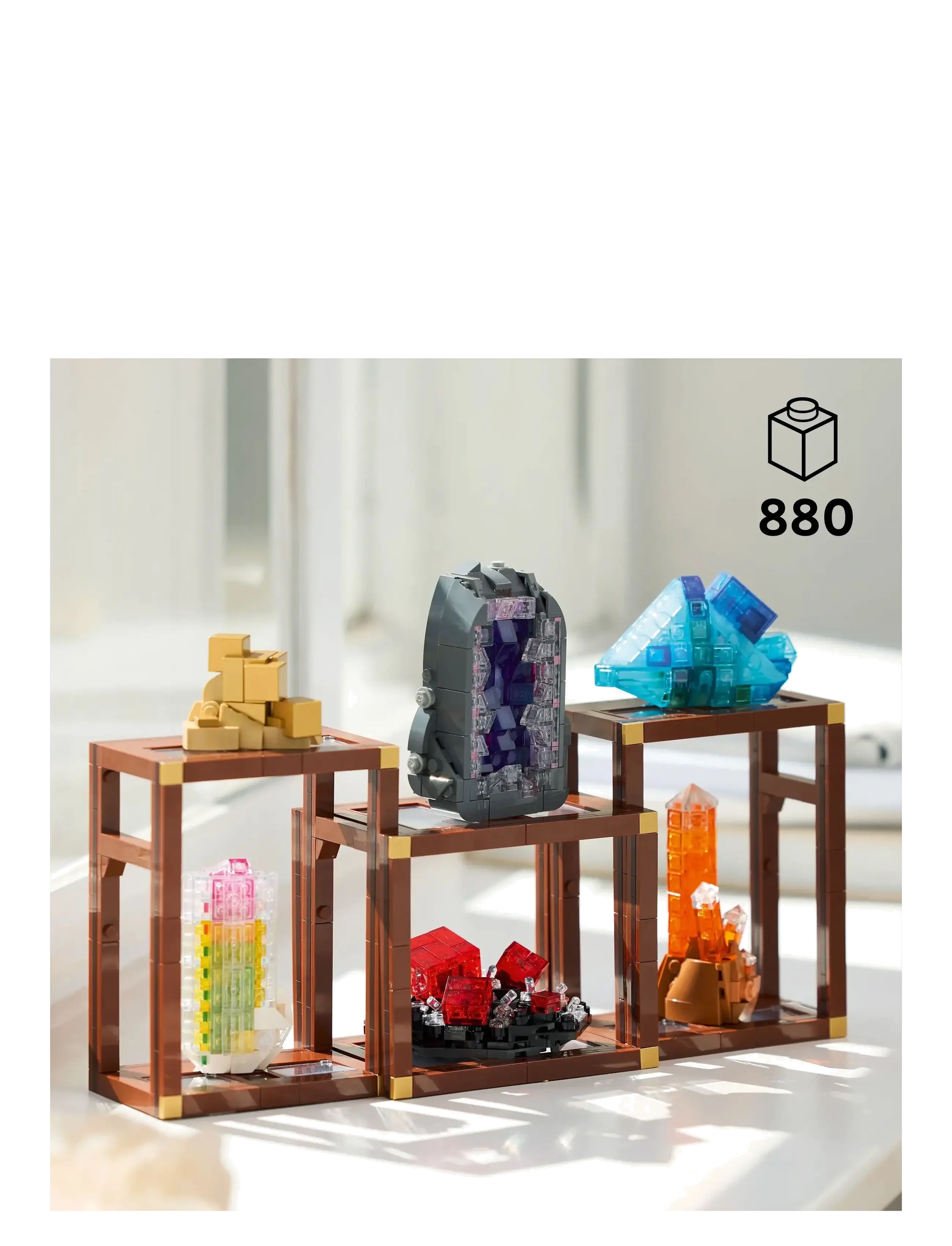 LEGO - Ideas Mineral Collection, Crystal Display Shelves, Living Room Decor 21362 - geburtstagsgeschenke - multi - 1