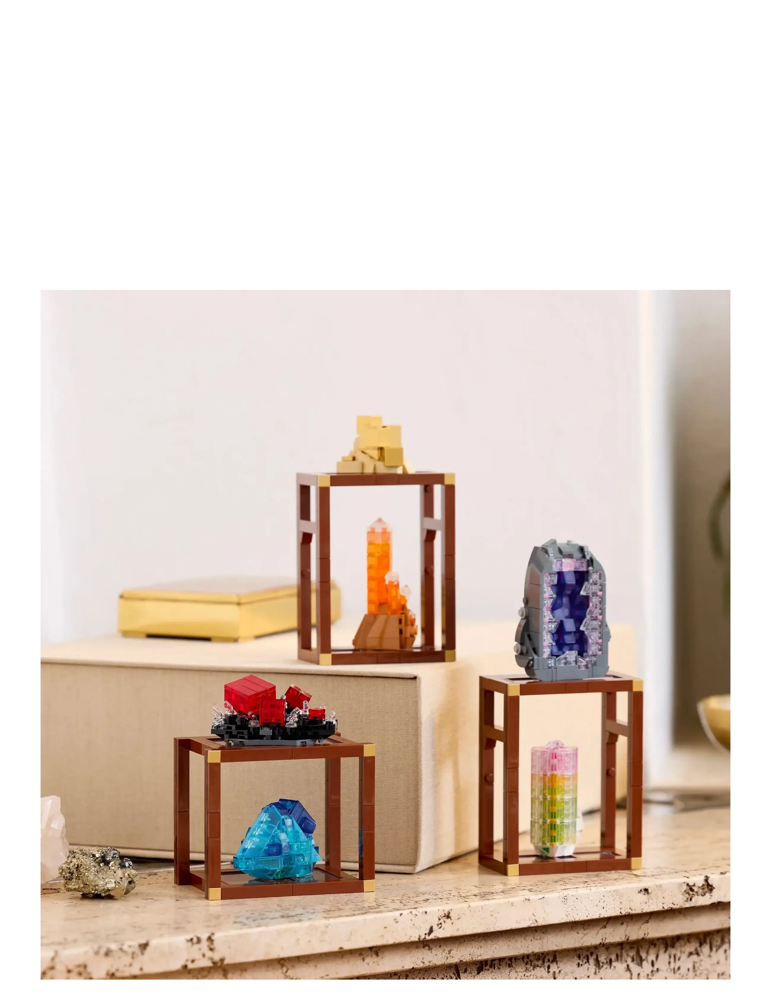 LEGO - Ideas Mineral Collection, Crystal Display Shelves, Living Room Decor 21362 - geburtstagsgeschenke - multi - 3