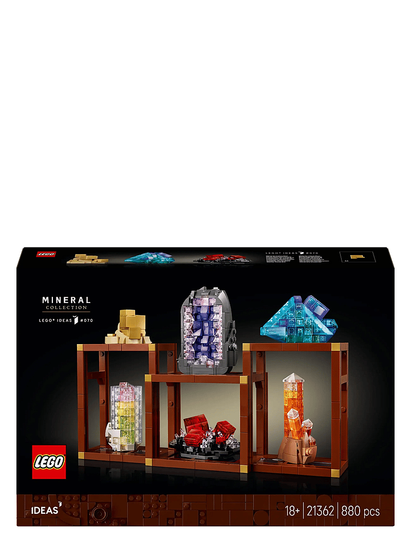 LEGO - Ideas Mineral Collection, Crystal Display Shelves, Living Room Decor 21362 - lego adults welcome - multi - 5