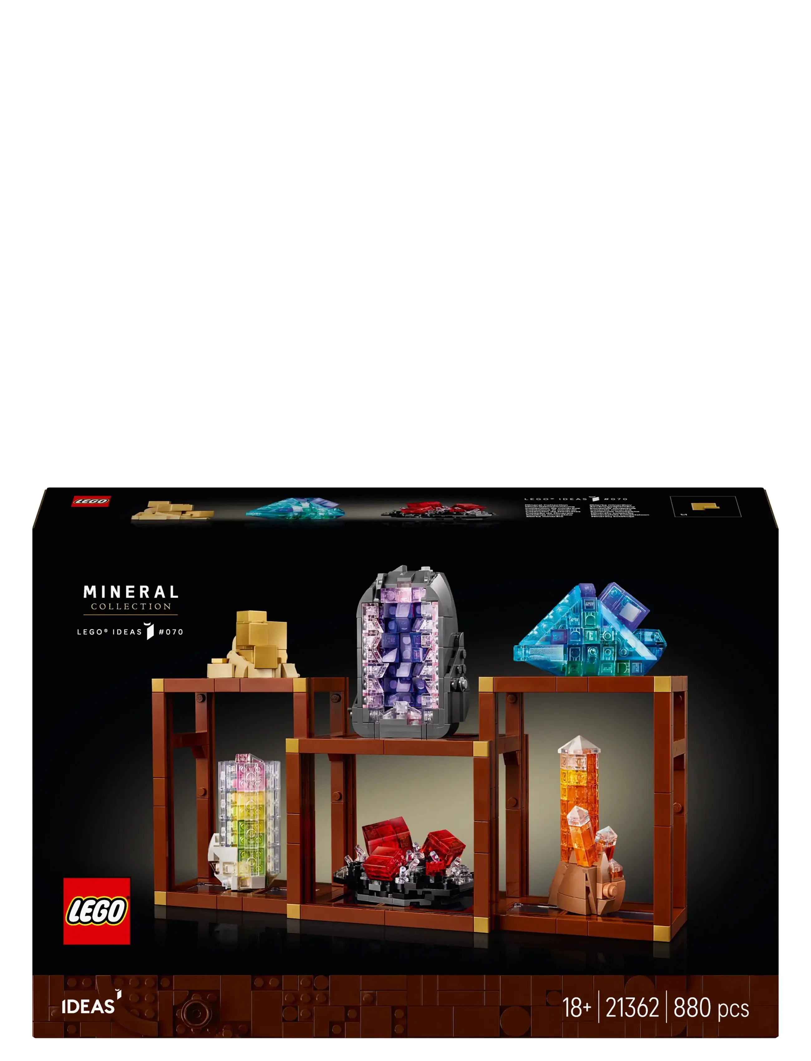 LEGO - Ideas Mineral Collection, Crystal Display Shelves, Living Room Decor 21362 - geburtstagsgeschenke - multi - 5