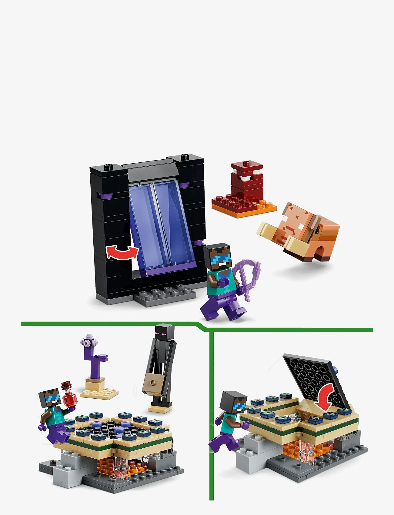 LEGO - Resa med Nether- och End-portal 21584 - lego minecraft® - multi - 4
