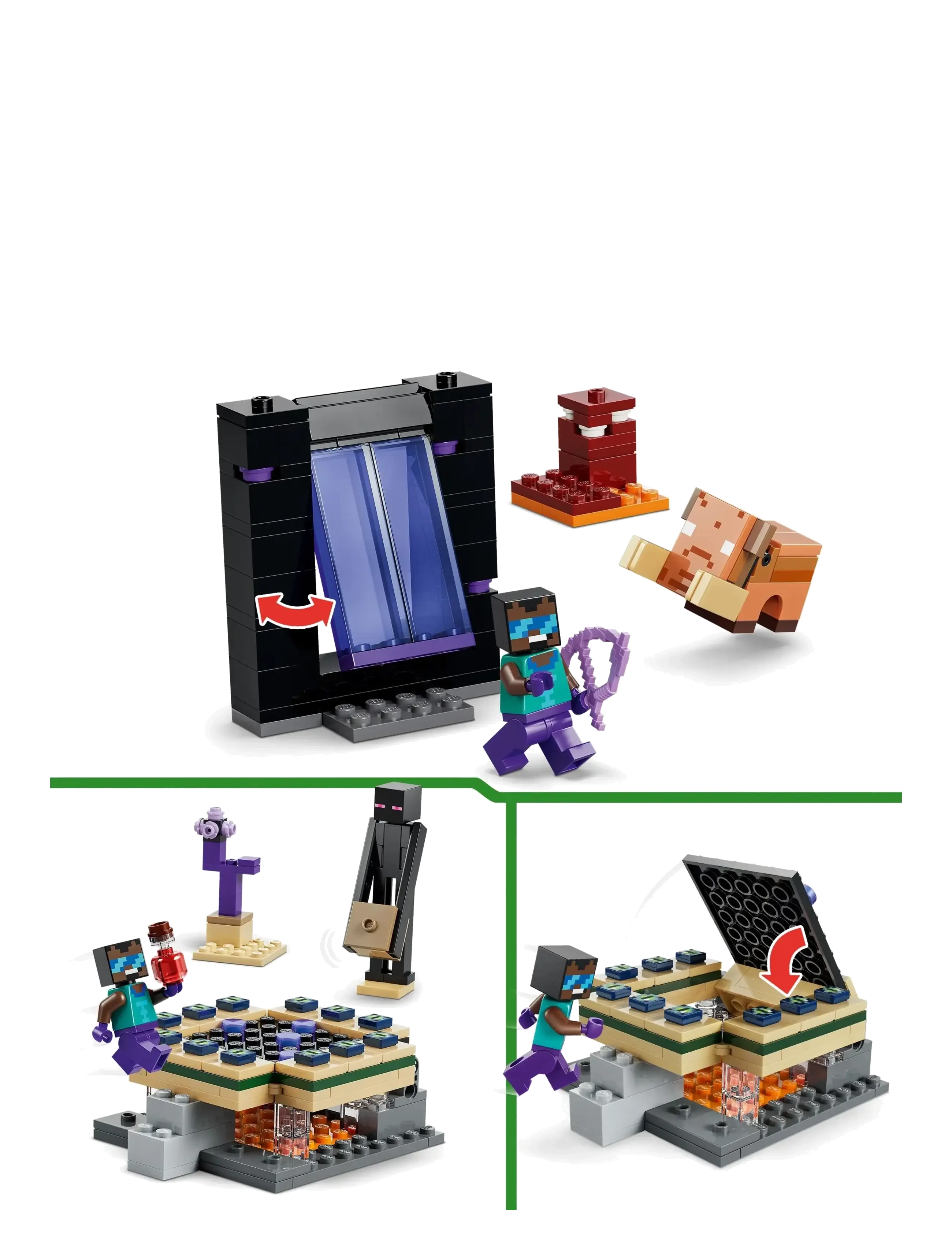 LEGO - Nether- og End-portalrejse 21584 - lego minecraft® - multi - 4