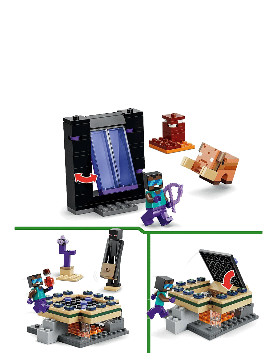 LEGO - Nether & End Portal Journey Gamer Toy 21584 - lego minecraft® - multi - 4