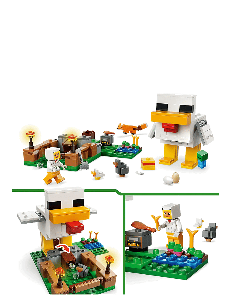 LEGO - Chicken Farm - Gaming Building Toy 21585 - lego minecraft® - multi - 2