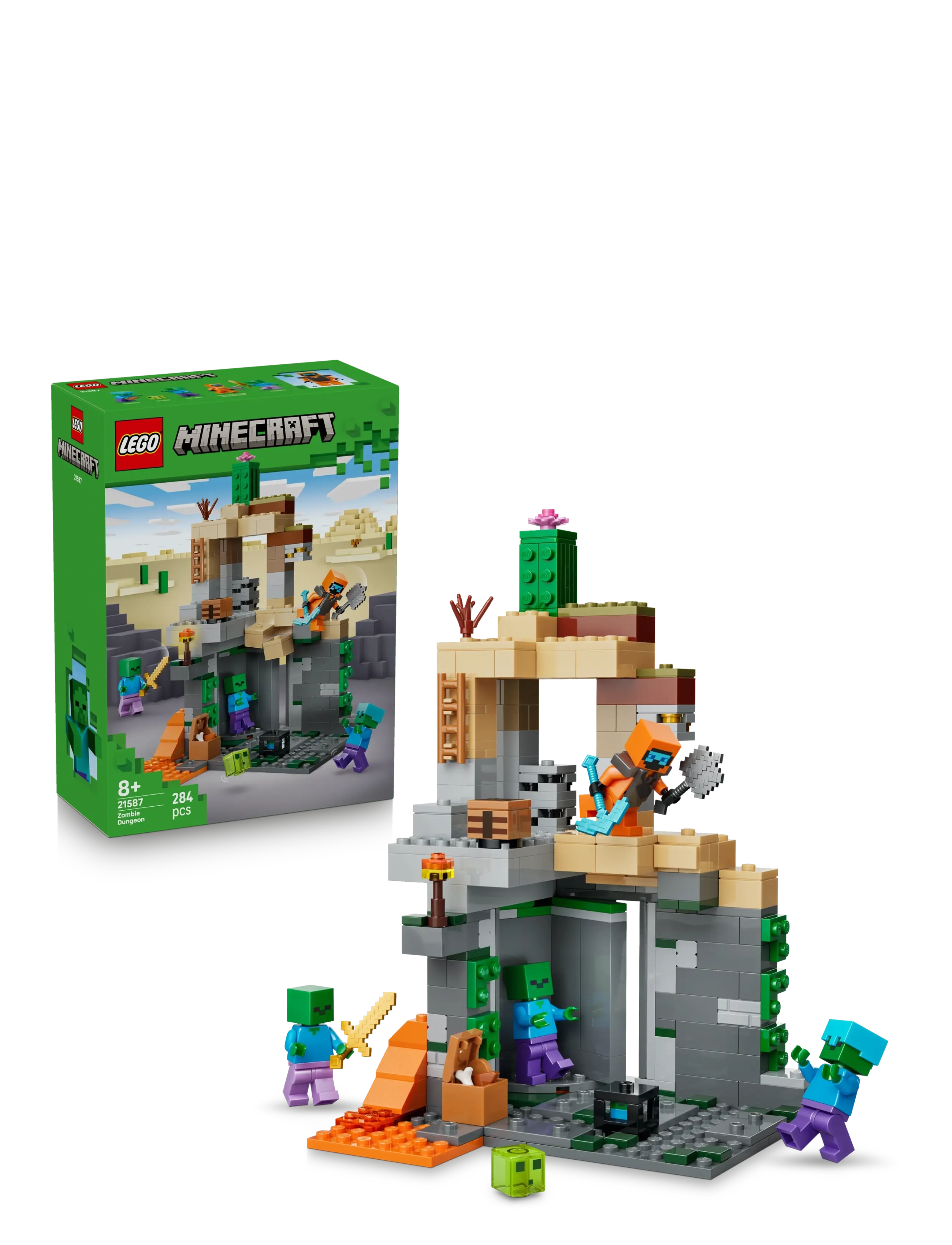 LEGO Zombie-Fangekælder 21587, One Size, Grey, Lego Legetøj > Lego Minecraft, Børn