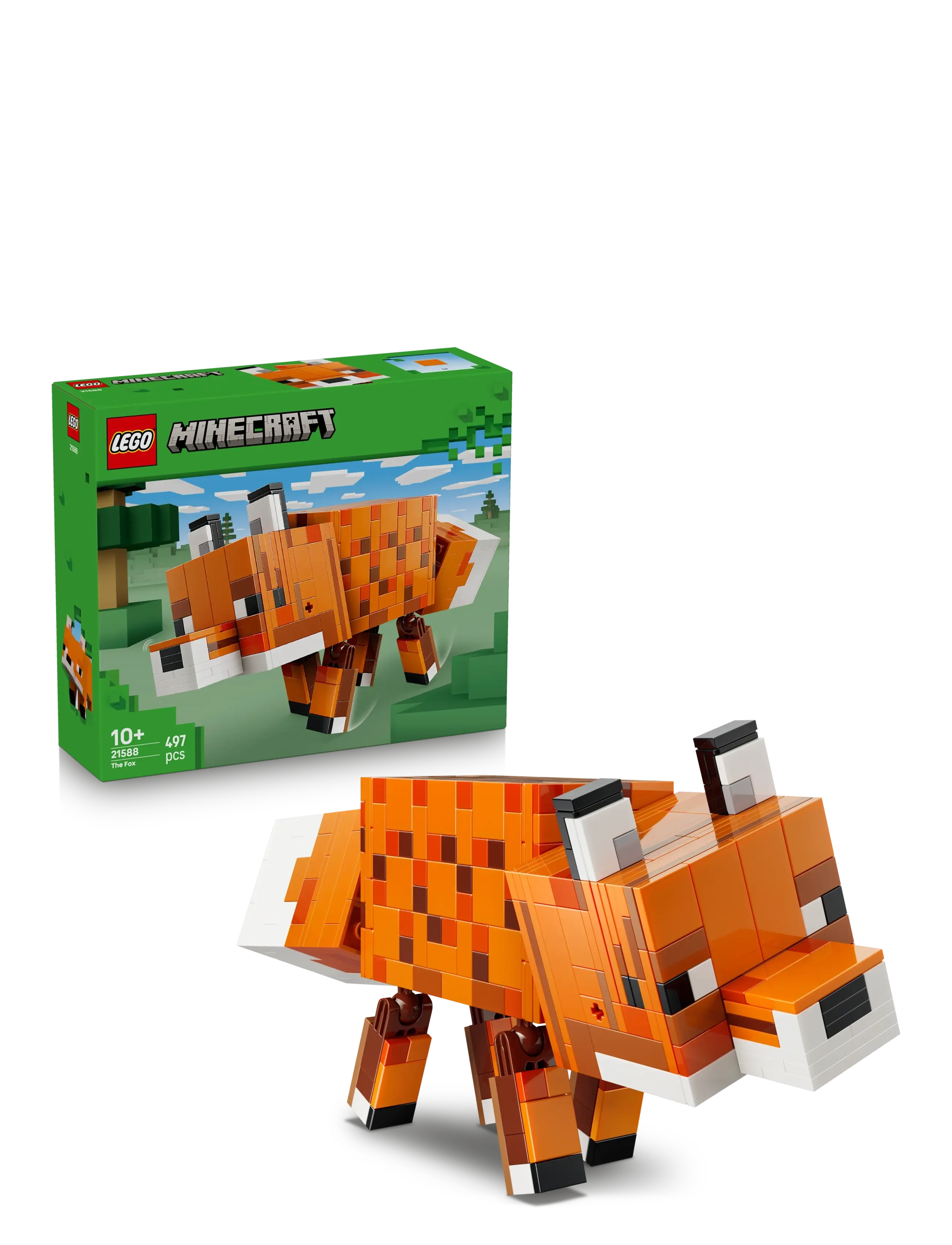 LEGO Ræven 21588, One Size, Orange, Lego Legetøj > Lego Minecraft, Børn