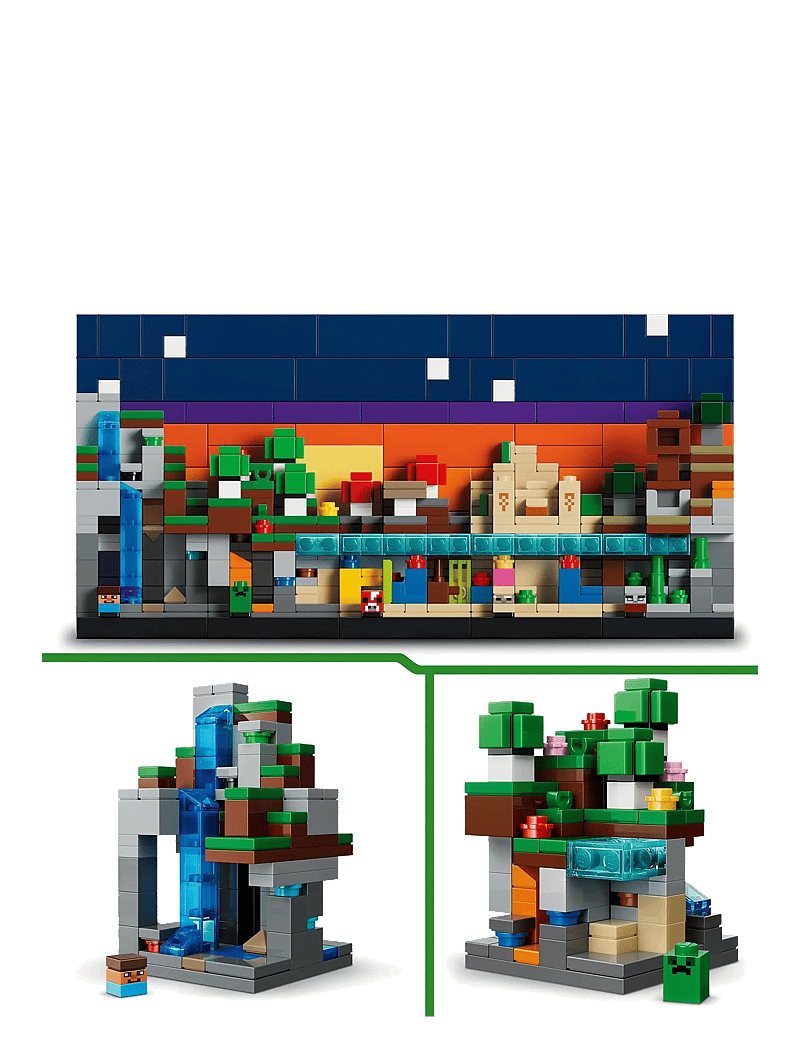 LEGO - Mini Biomes Gaming Art Building Set 21589 - lego minecraft® - multi - 2