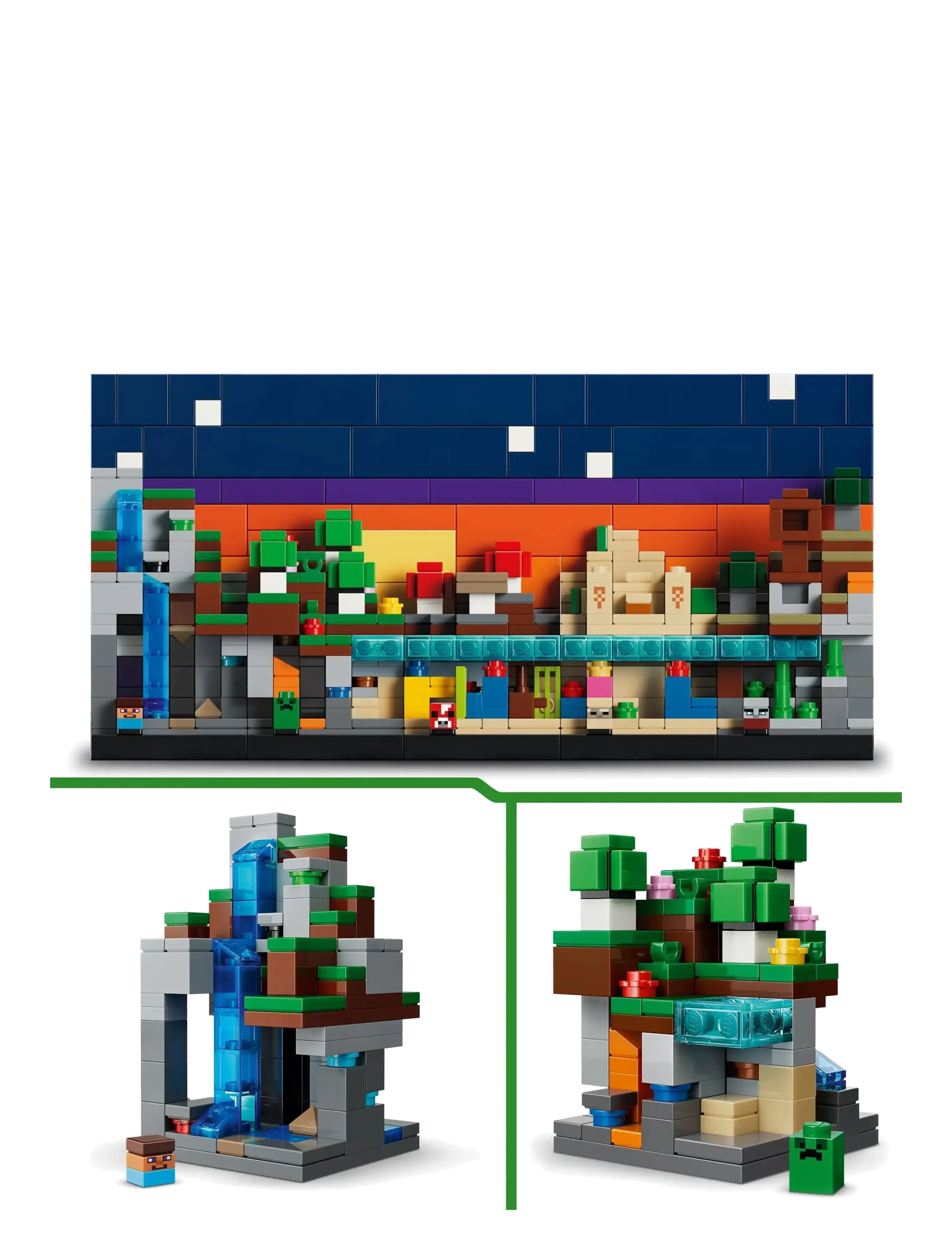 LEGO - Mini Biomes Gaming Art Building Set 21589 - lego minecraft® - multi - 2