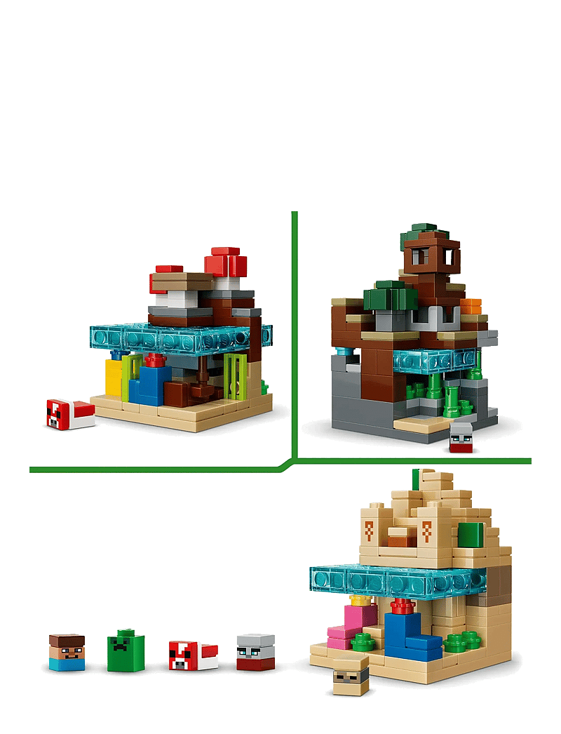 LEGO - Mini Biomes Gaming Art Building Set 21589 - lego minecraft® - multi - 3
