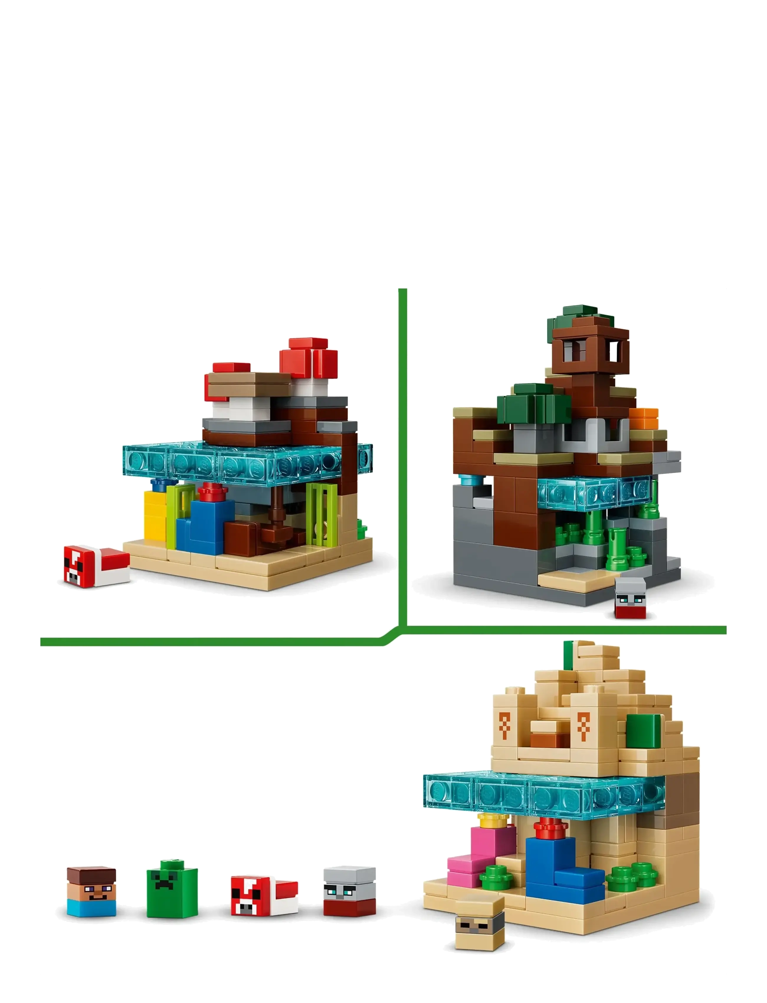 LEGO - Mini Biomes Gaming Art Building Set 21589 - lego minecraft® - multi - 3