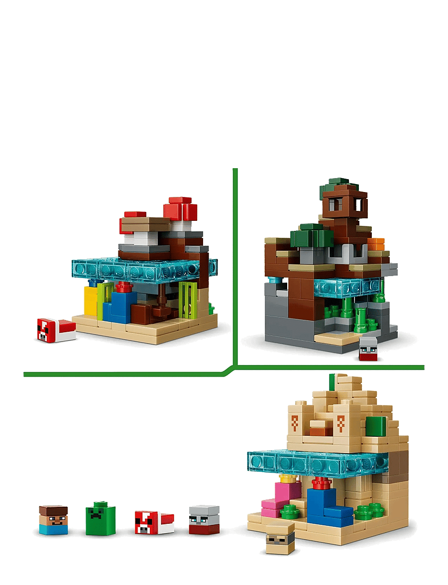 LEGO - Mini Biomes Gaming Art Building Set 21589 - lego minecraft® - multi - 3
