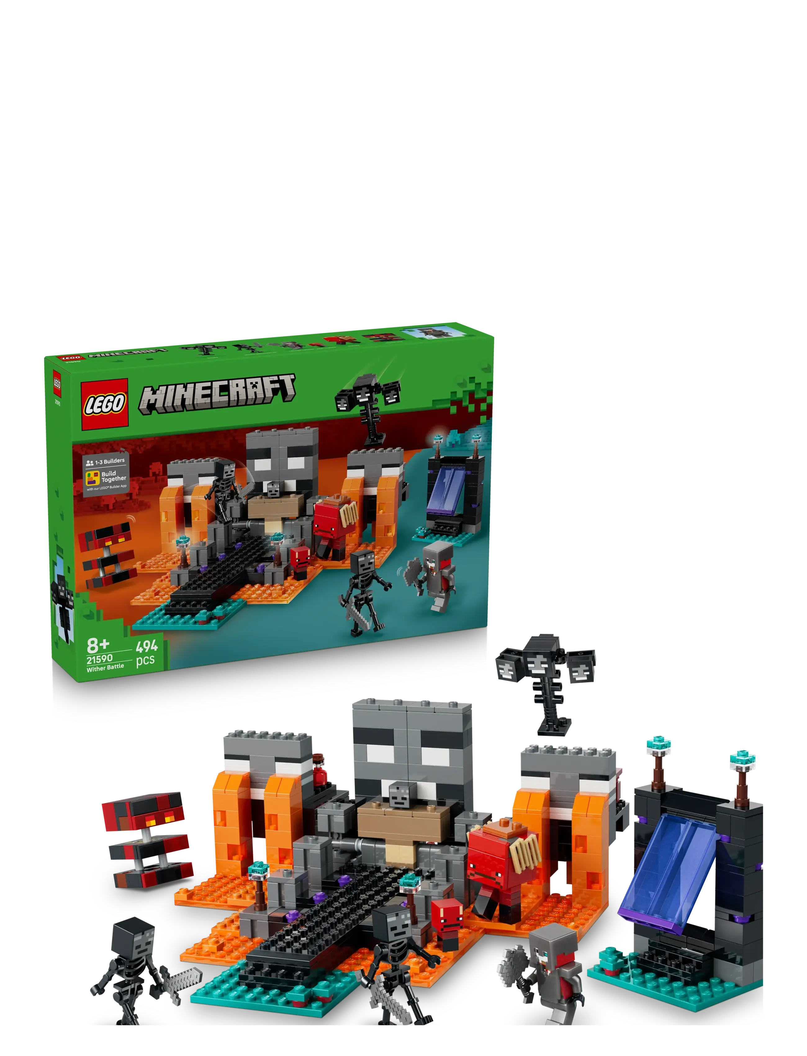 LEGO Wither-Kamp 21590, One Size, Orange, Lego Legetøj > Lego Minecraft, Børn