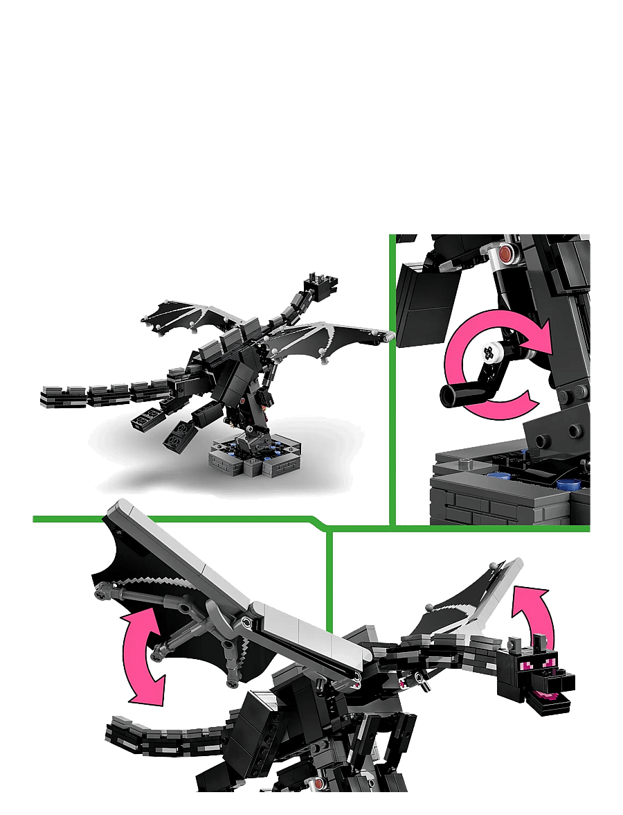 LEGO - The Ender Dragon Video Game Decor 21595 - lego minecraft® - multi - 3