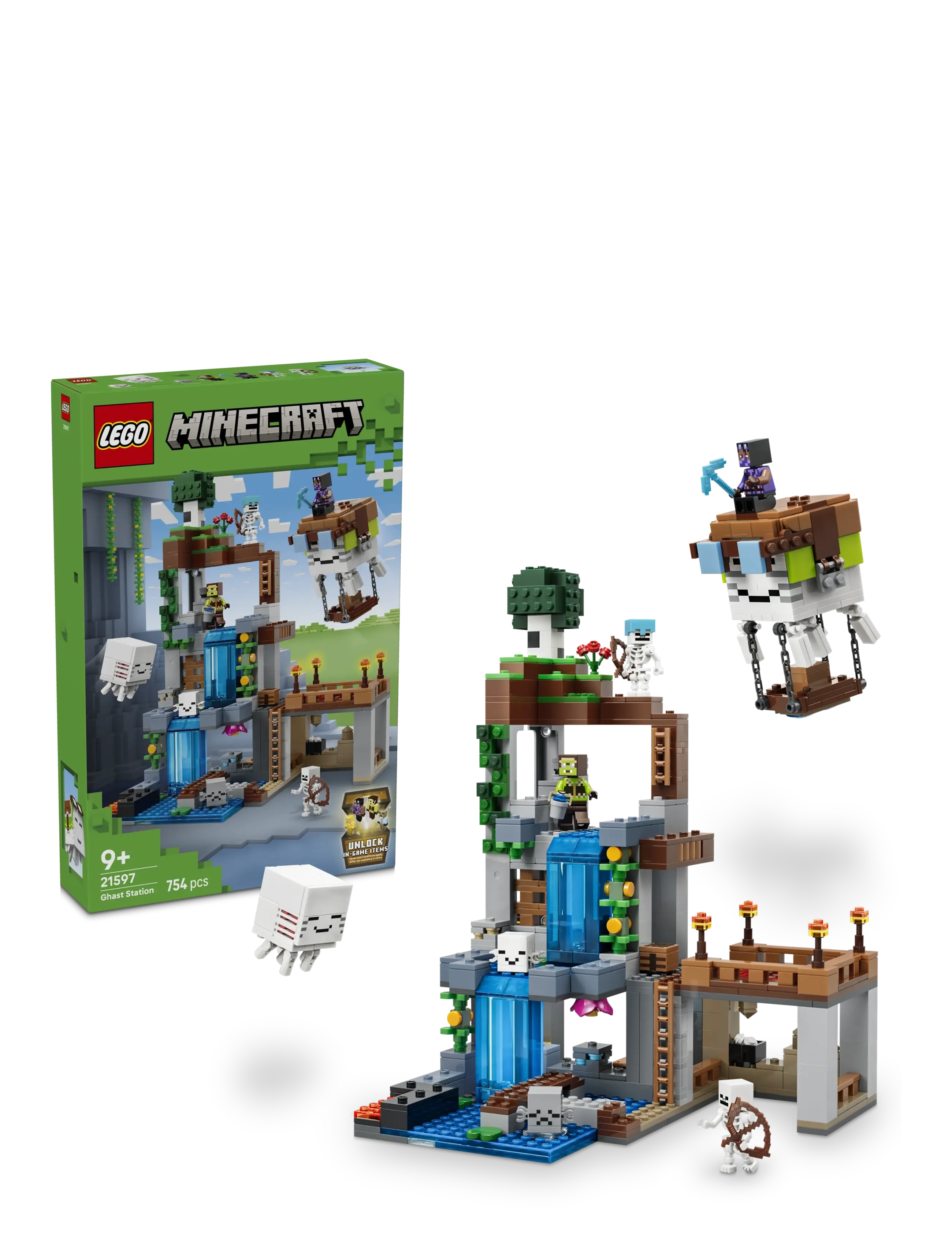 LEGO Ghast-Station 21597, One Size, Lego Spielzeug, Mehrfarbig/gemustert - Minecraft, Kinder