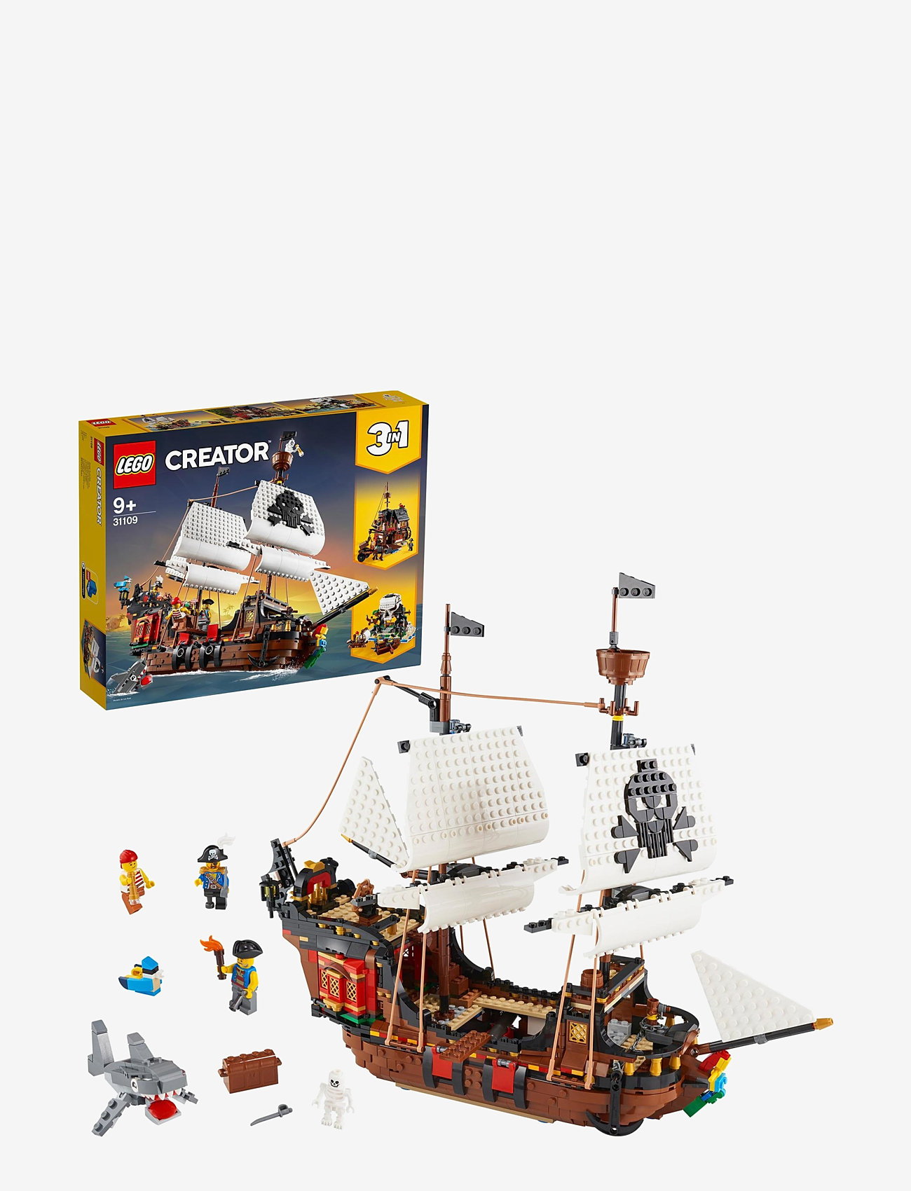 LEGO - 3in1 Pirate Ship Toy Set - födelsedagspresenter - multicolor - 0