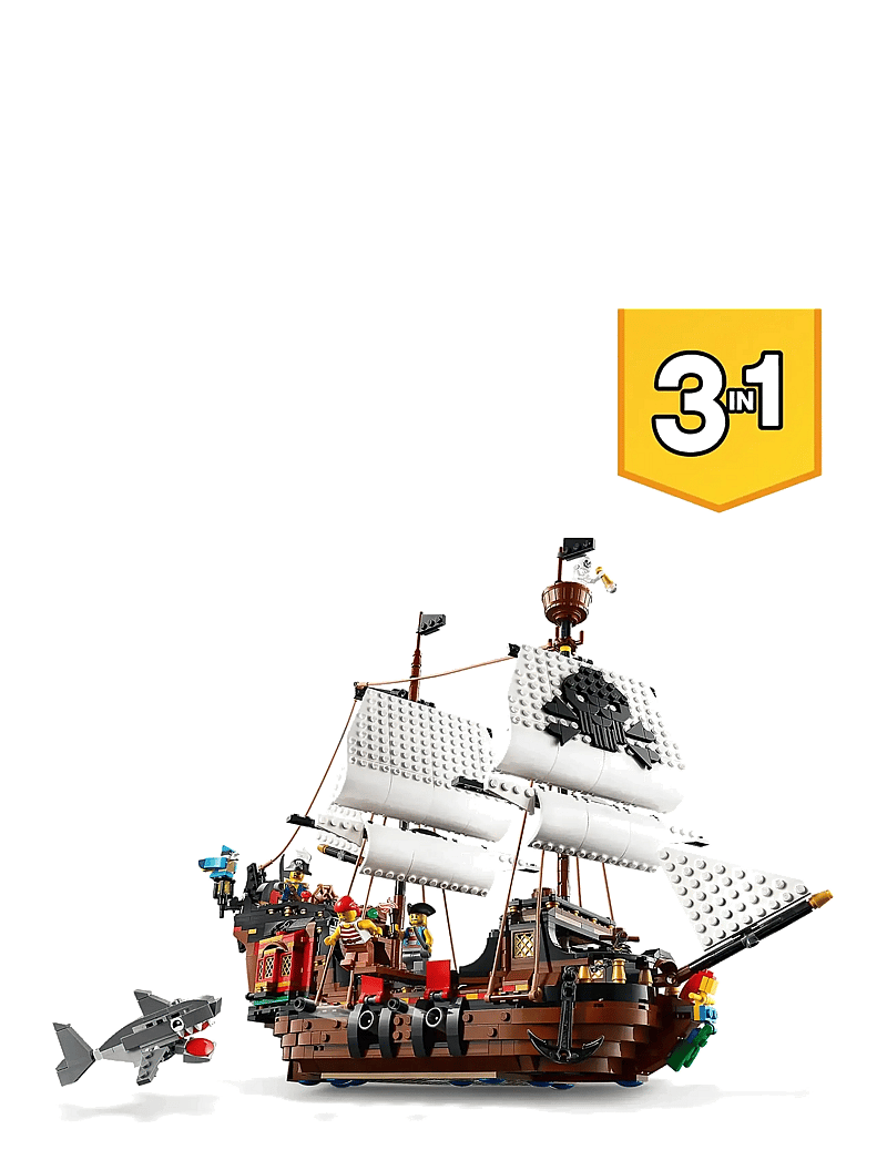 LEGO Creator 3in1 Pirate Ship 31109 Building Kit (LGO31109) LEGO