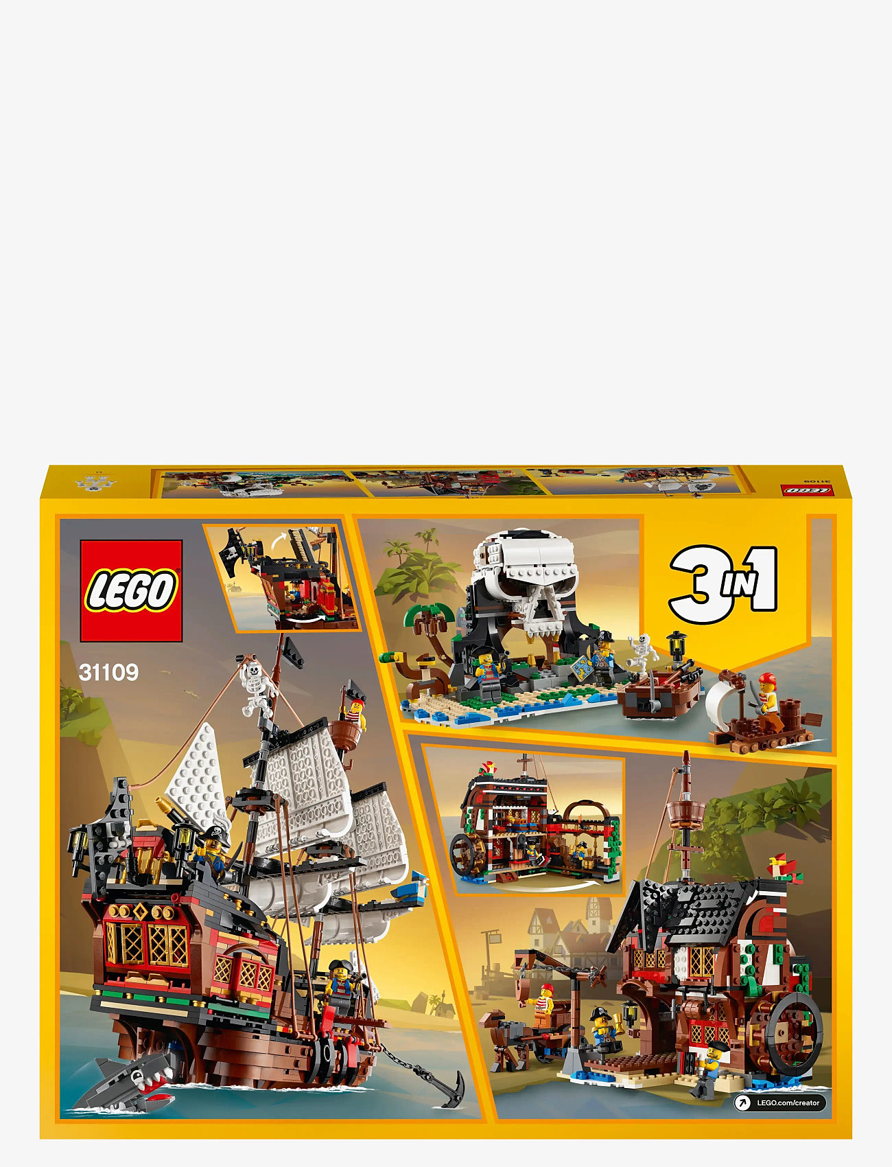 LEGO Creator 3in1 Pirate Ship 31109 Building Kit (LGO31109) LEGO