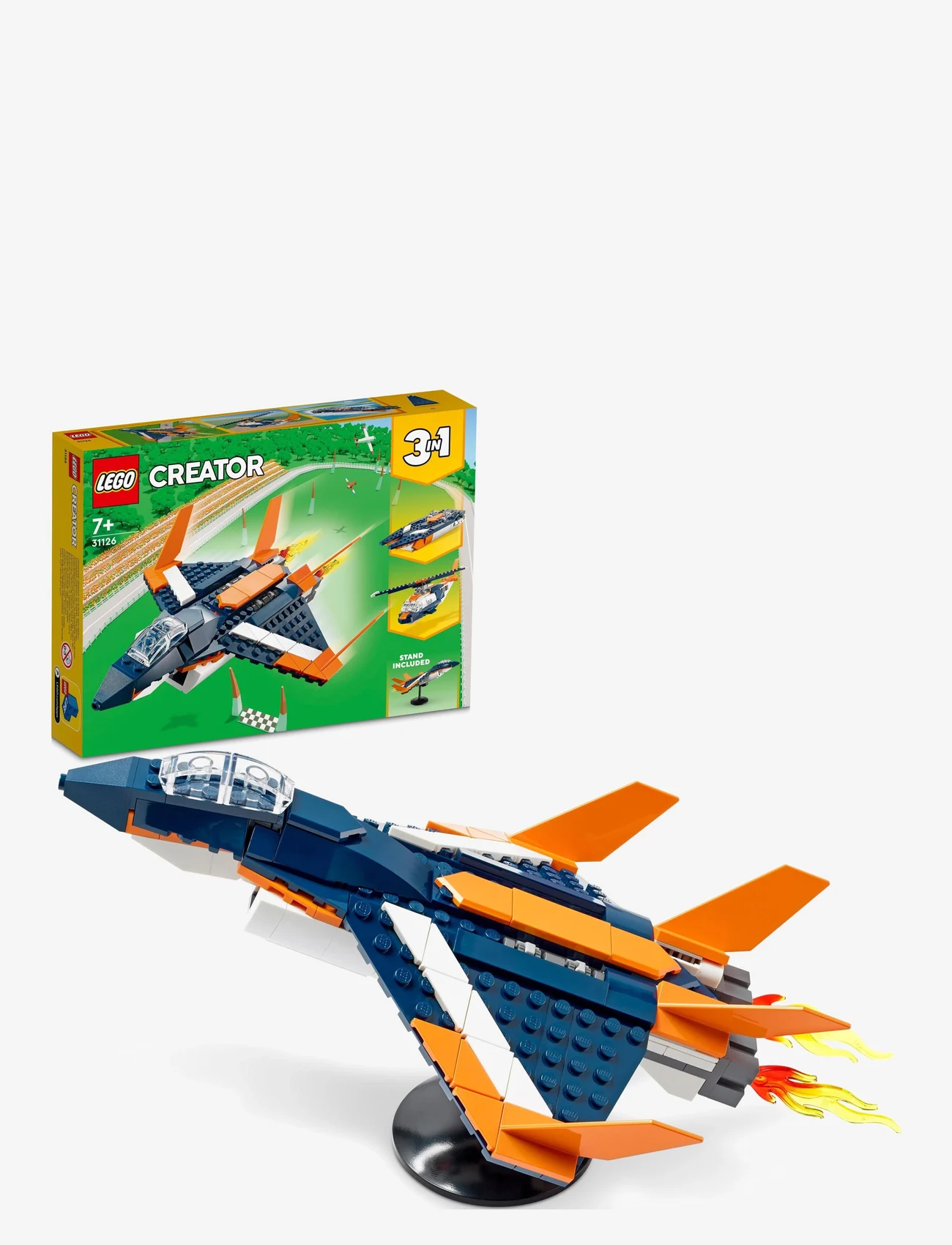LEGO - 3in1 Supersonic Jet, Helicopter & Boat Toy - laveste priser - multicolor - 0